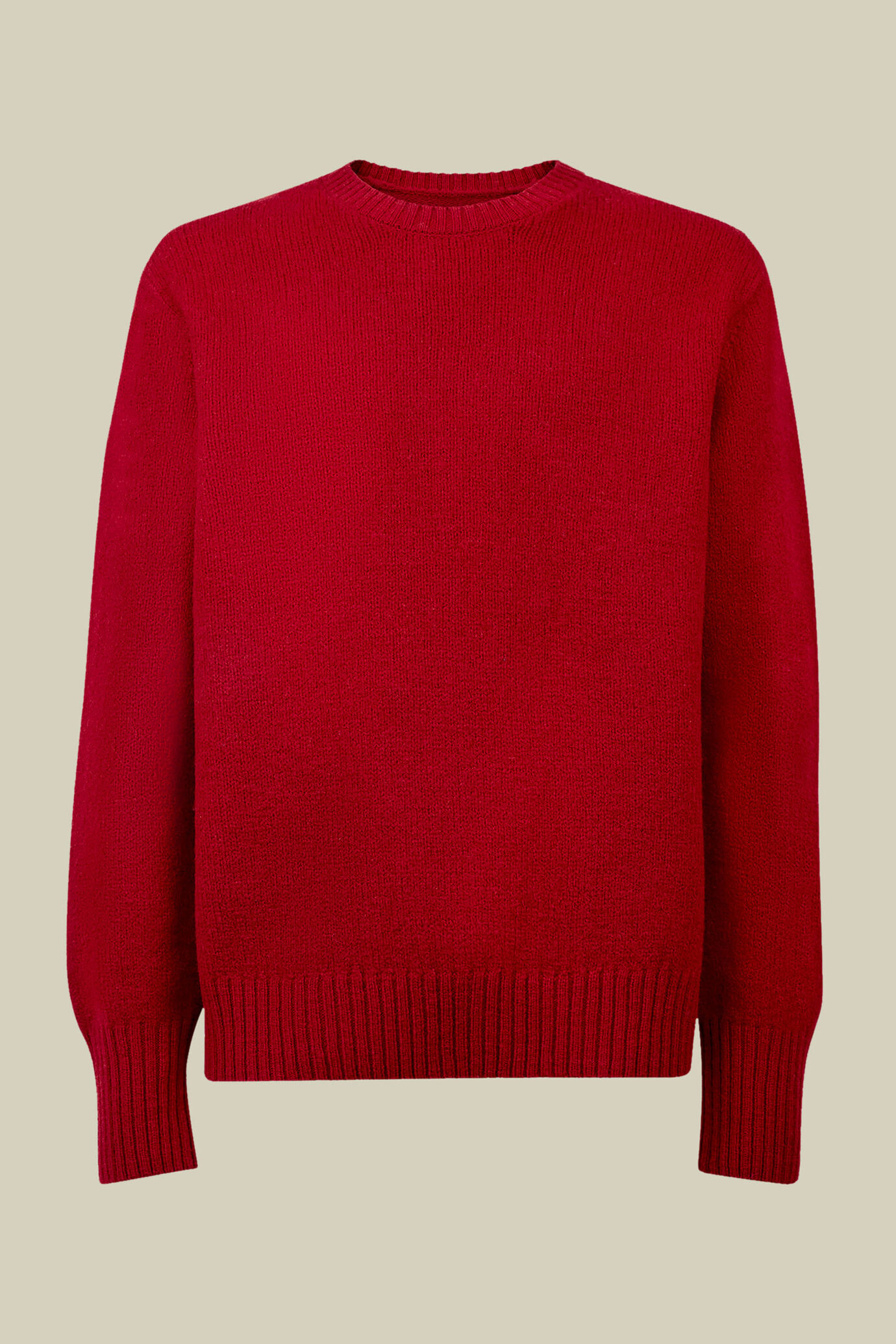 Herren-Pullover mit Rundhalsausschnitt aus 100 % Wolle in normaler Passform image number 5