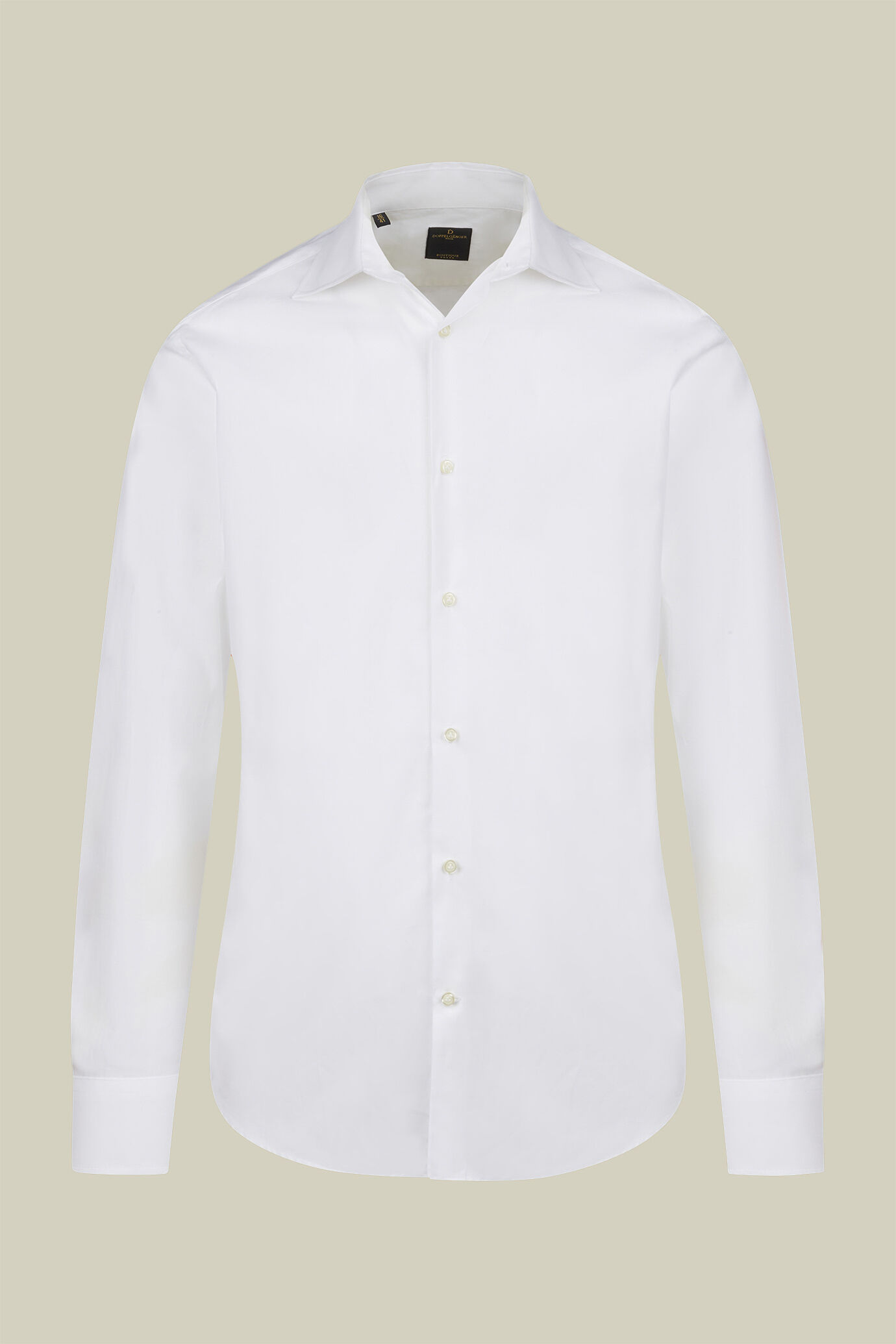 Camicia classica uomo collo francese tinta unita twill image number 4