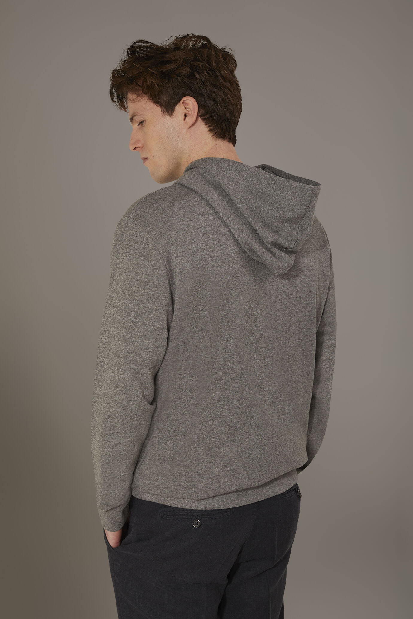 Felpa con cappuccio 100% cotone image number 3