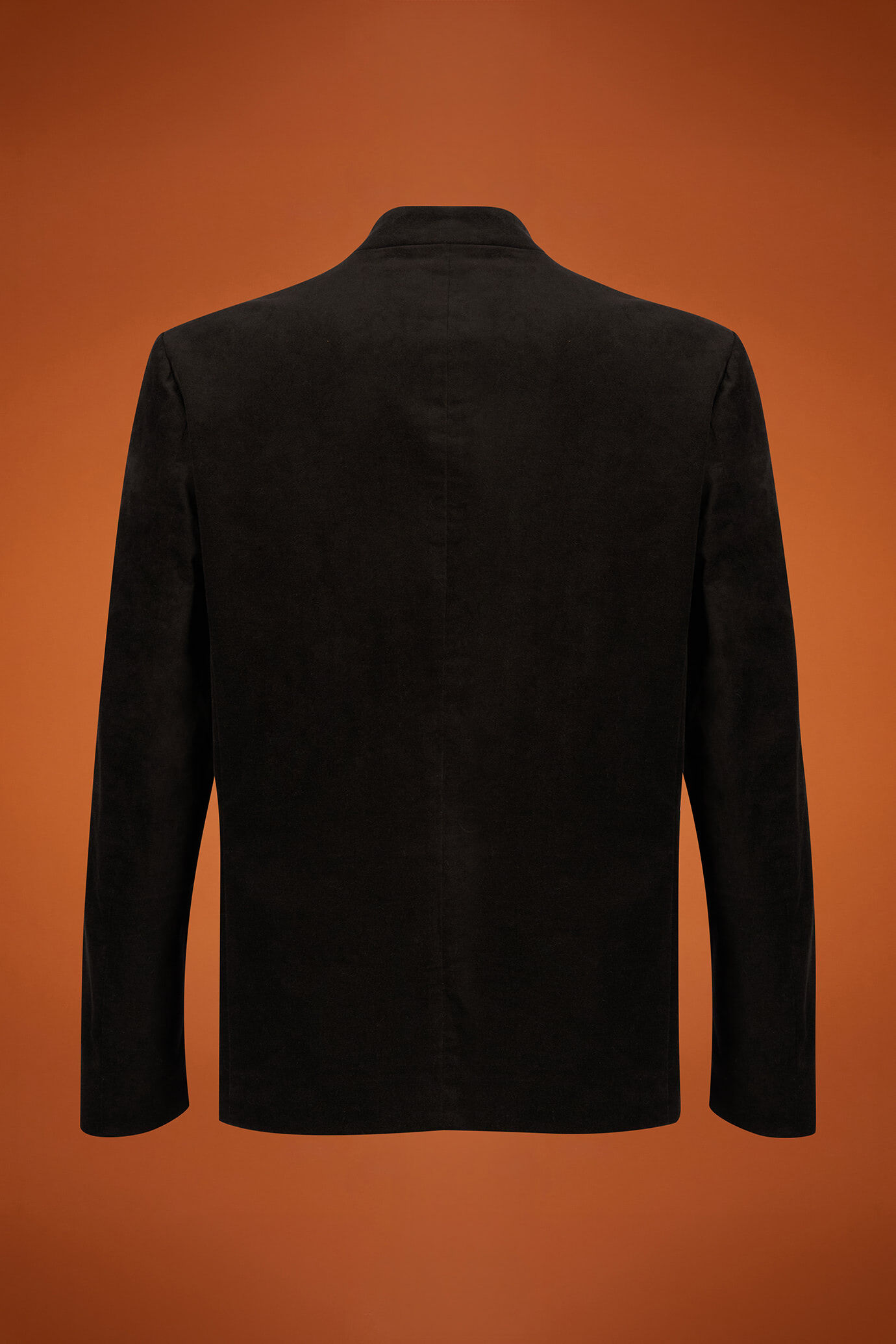 Giacca uomo con collo coreano in velluto di cotone regular fit image number 5