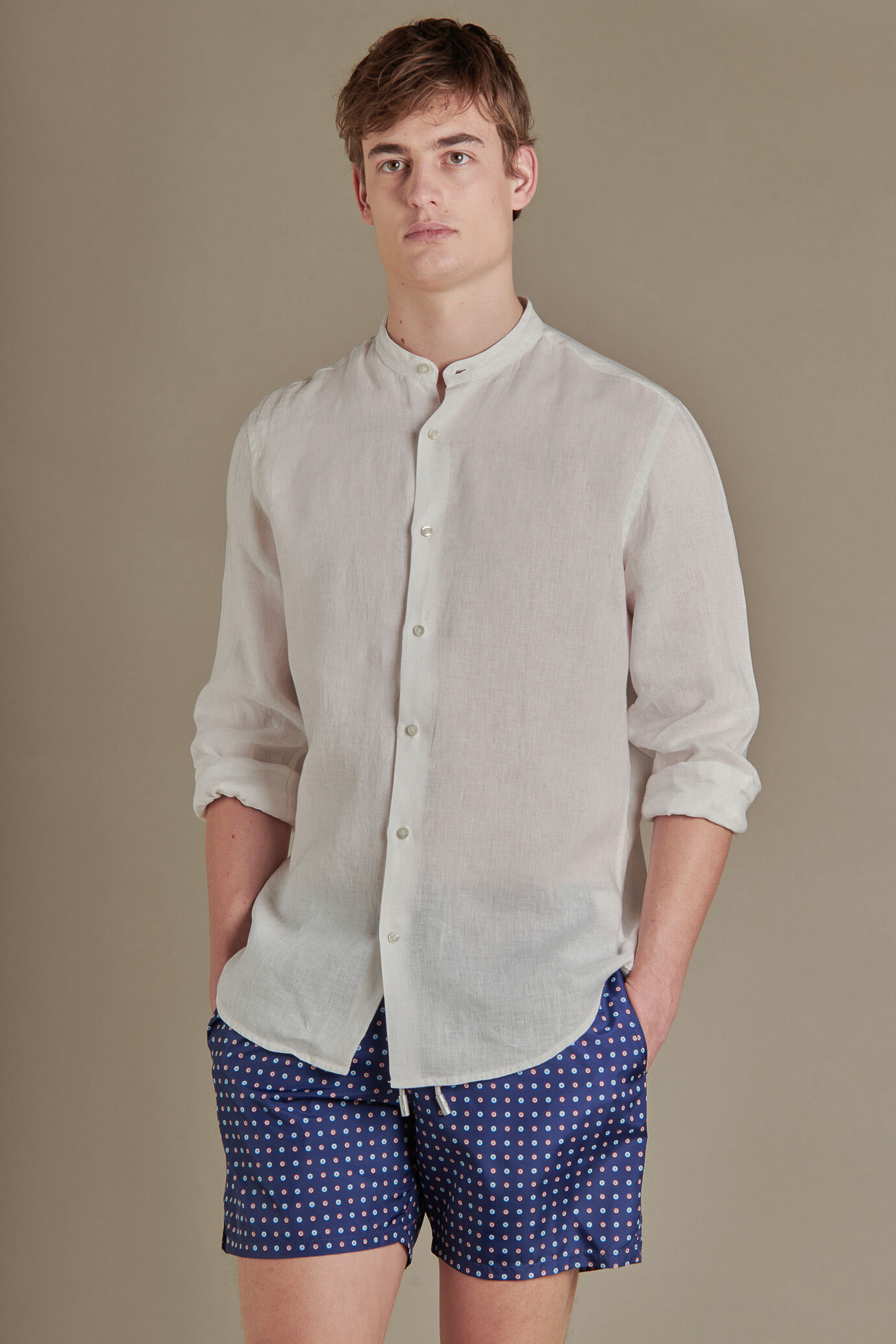 Costume da bagno stampa bottoni image number 0