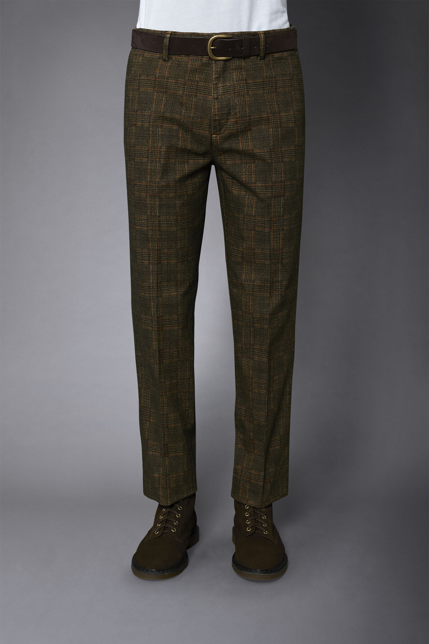 Pantalone chino uomo principe di galles regular fit image number 2