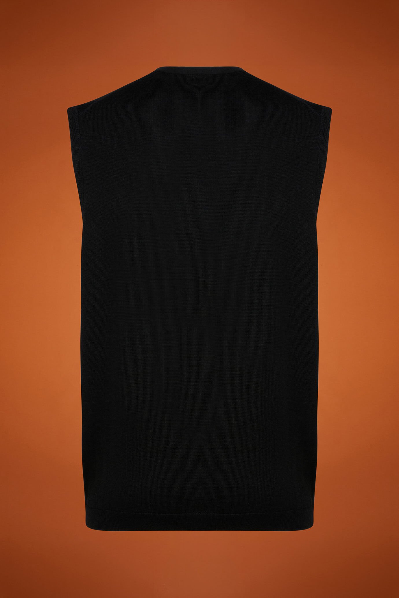 Gilet uomo scollo a v 100% lana merino extrafine regular fit image number 6