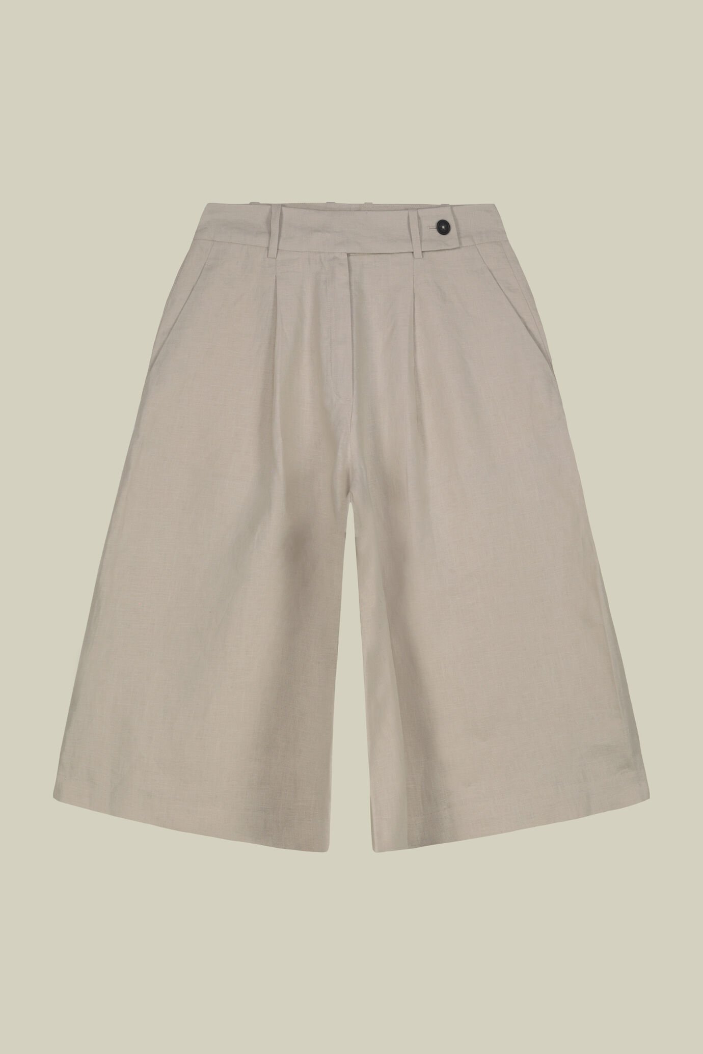 Locker sitzende Bermudashorts für Damen aus 100 % Leinen image number 4