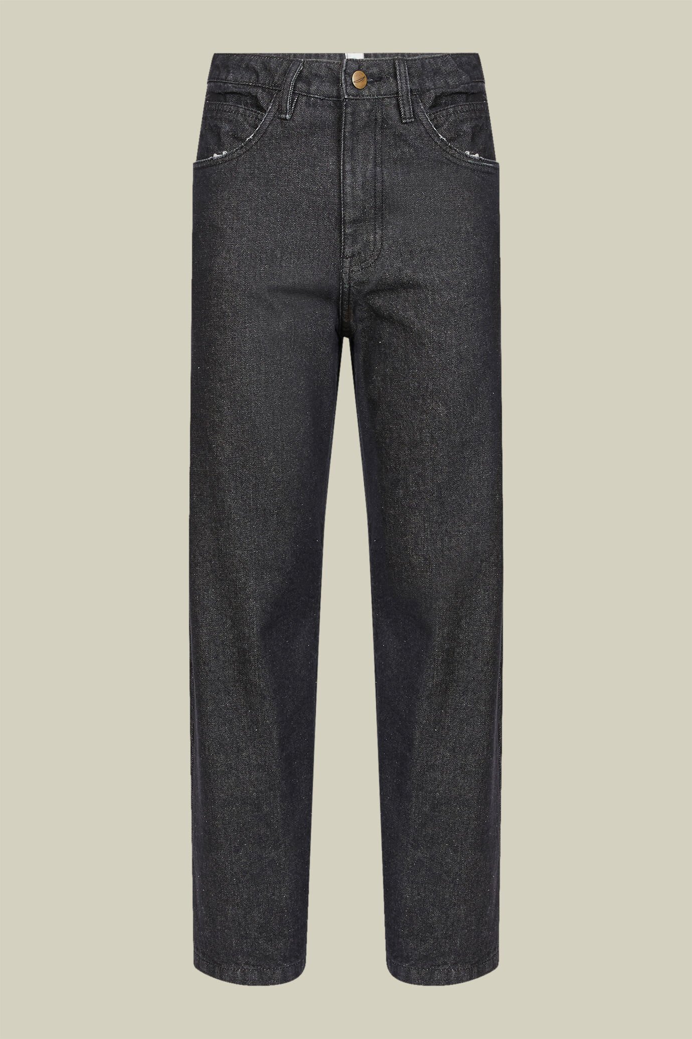 Pantalon femme 5 poches, jambe droite, en denim, coupe classique