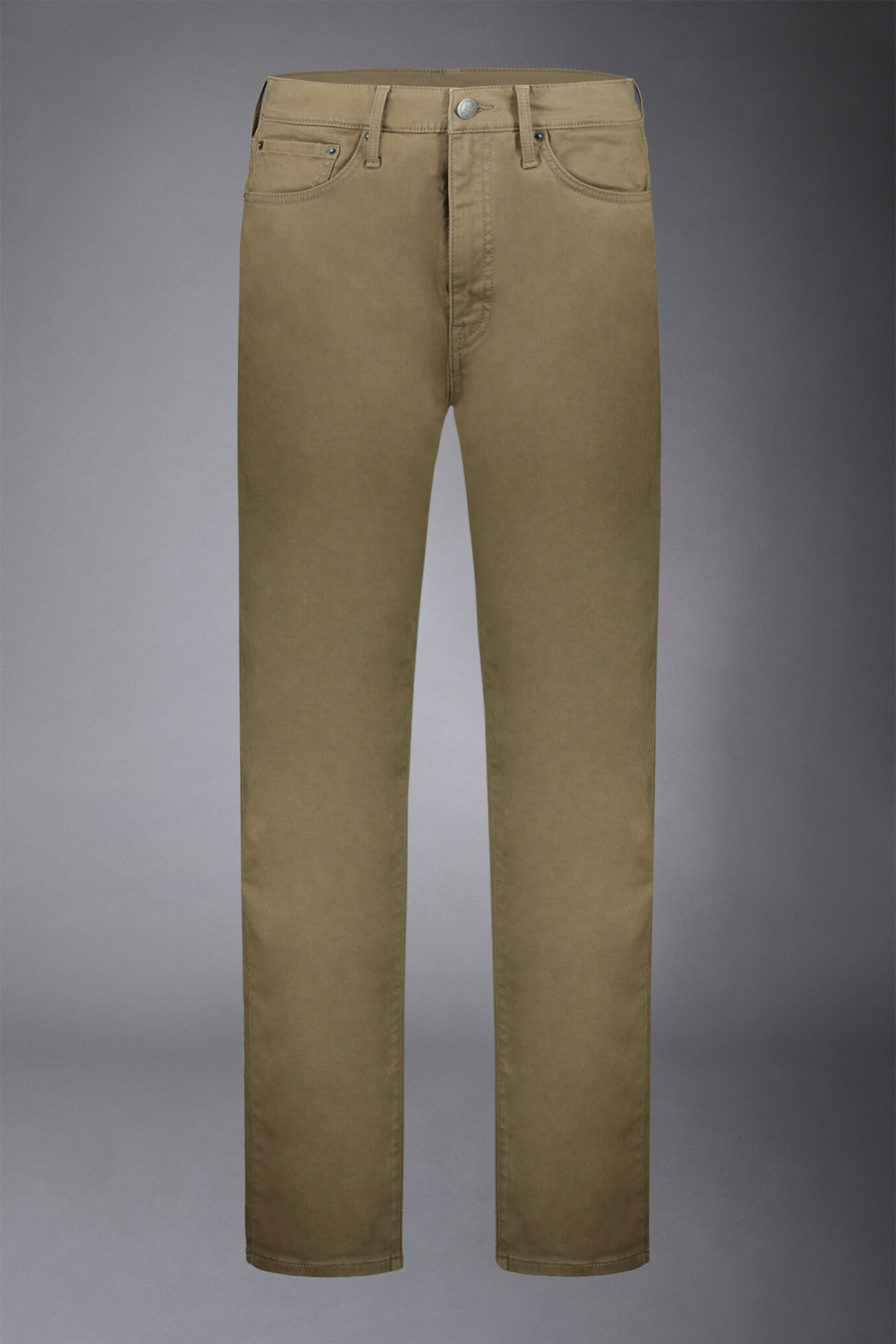 Pantalone uomo 5 tasche tessuto twill lavato regular fit image number 4