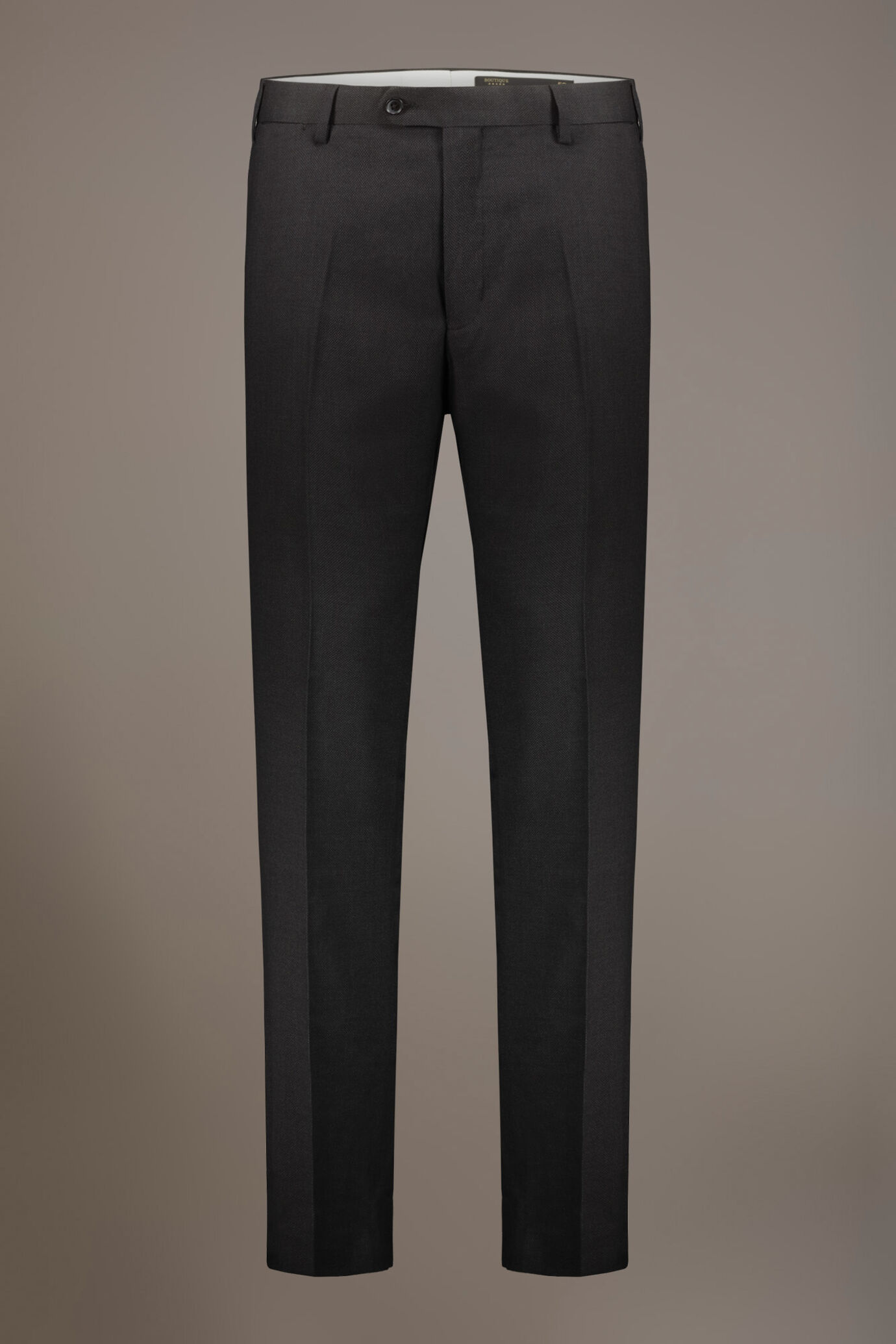 Regular fit single-breasted suit in birdseye fabric image number 7