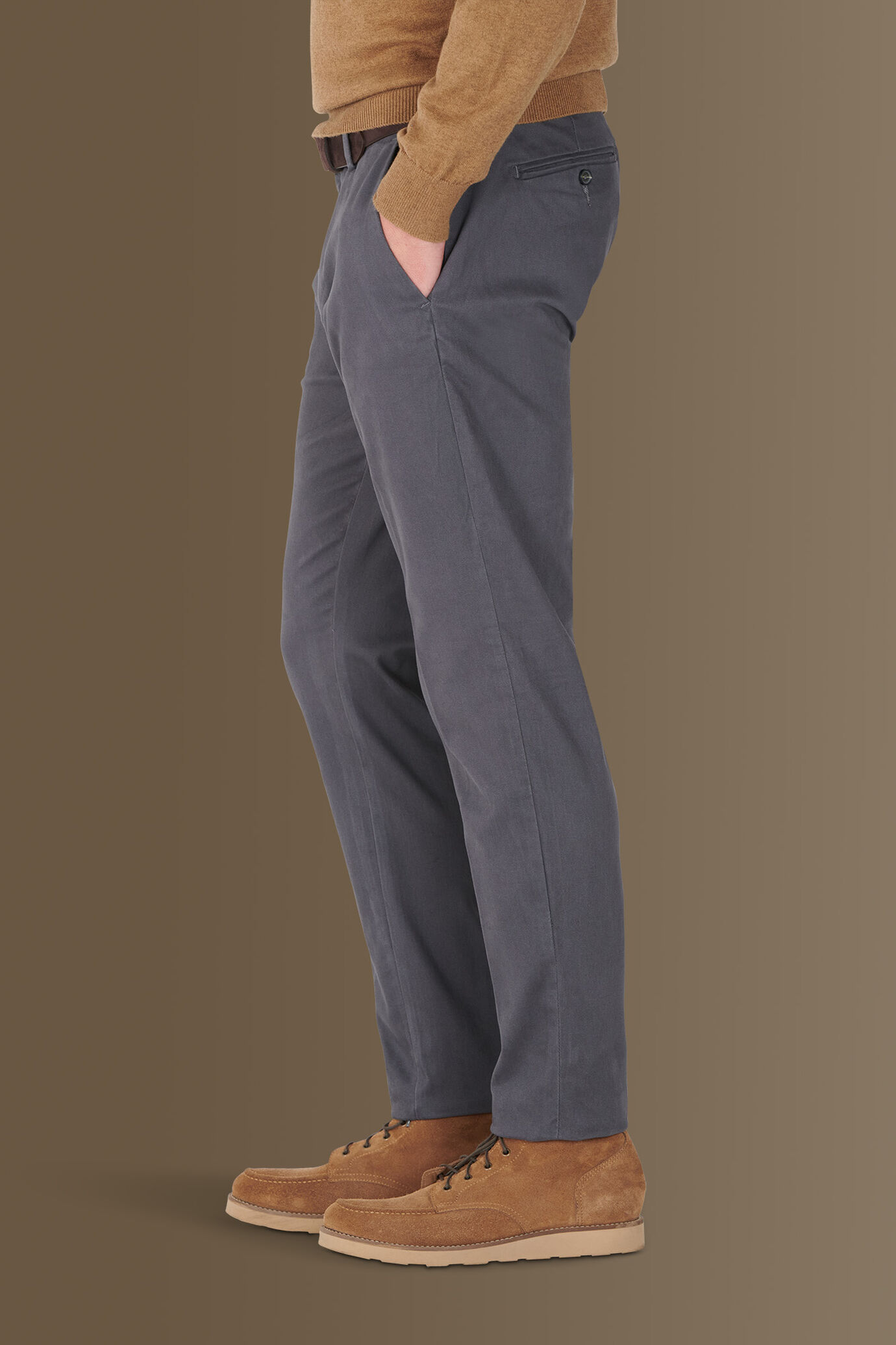 Classic chino trousers twill stretch construction image number 2