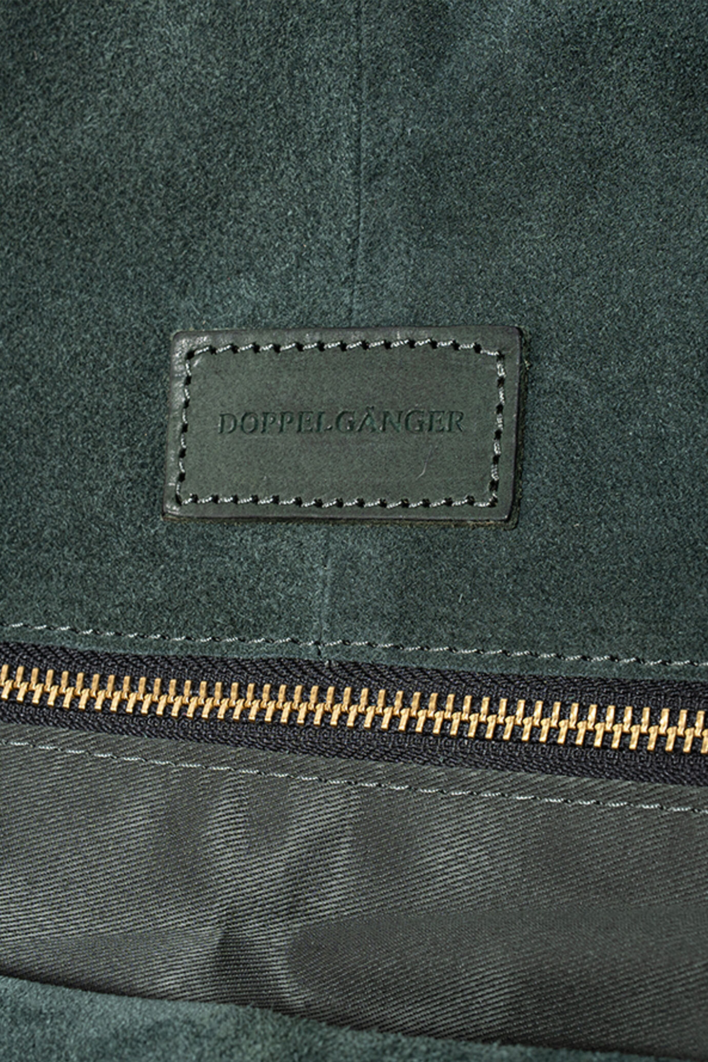 Sac en cuir véritable effet daim image number 2