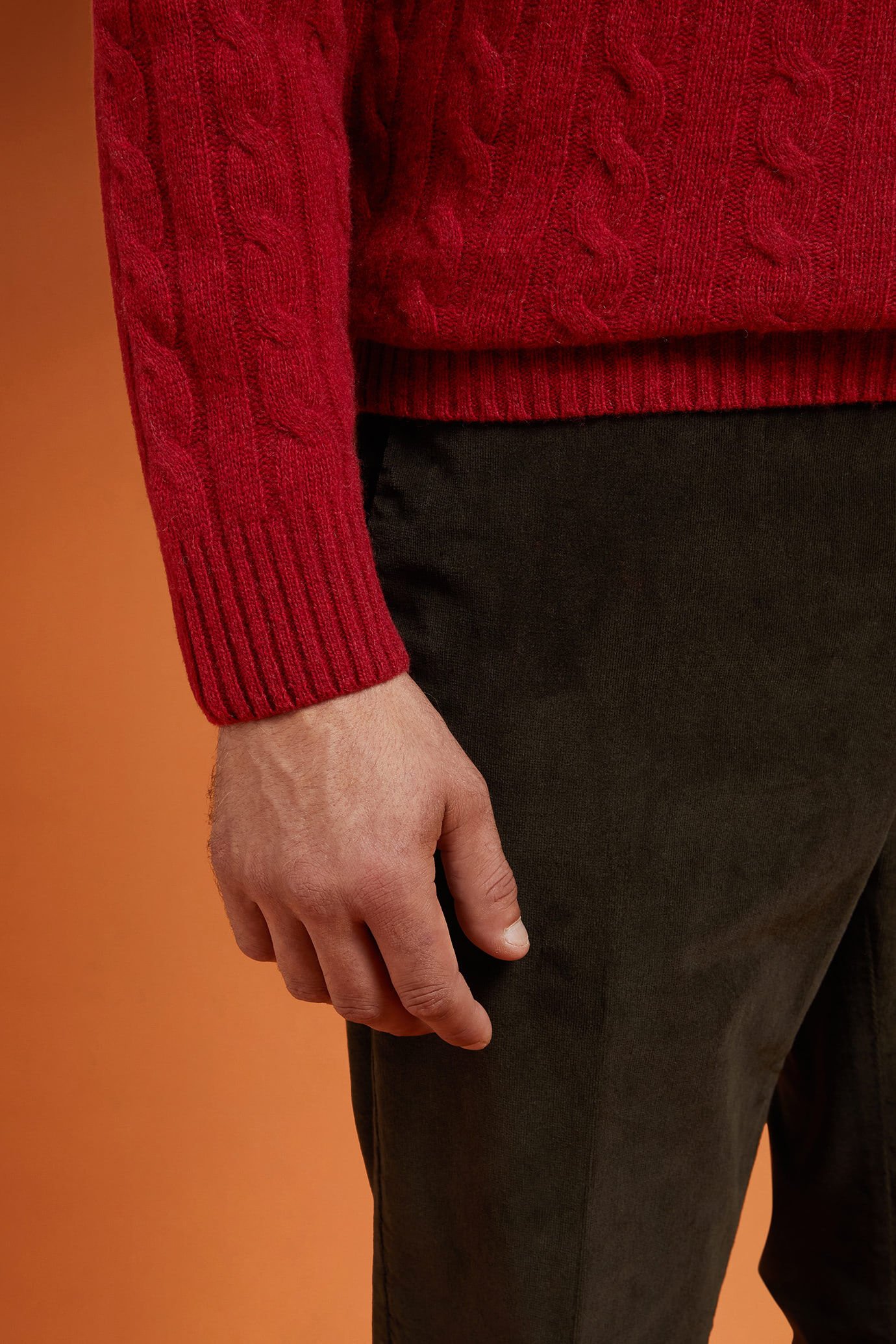 Maglia uomo girocollo misto lana lambswool regular fit image number 2