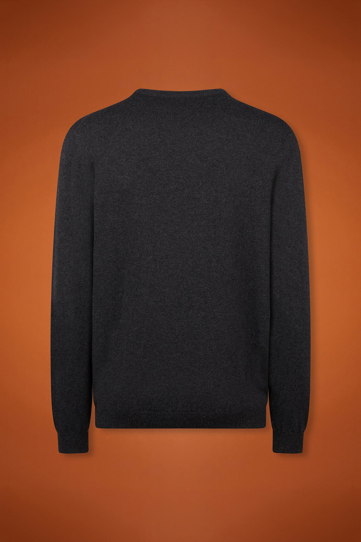 Herren-Pullover mit V-Ausschnitt aus Baumwolle in normaler Passform image number 5