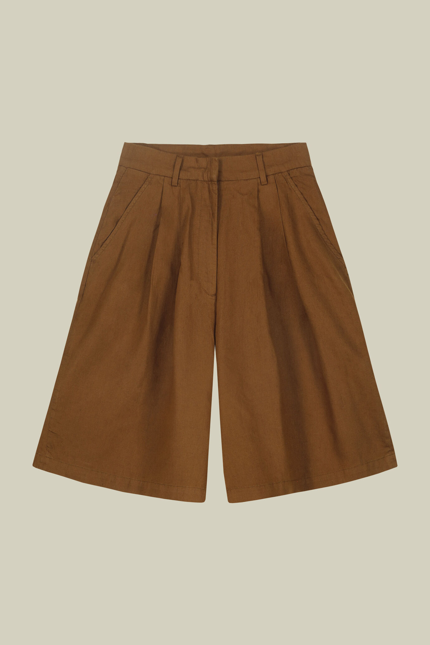 Bermuda donna lungo con pinces