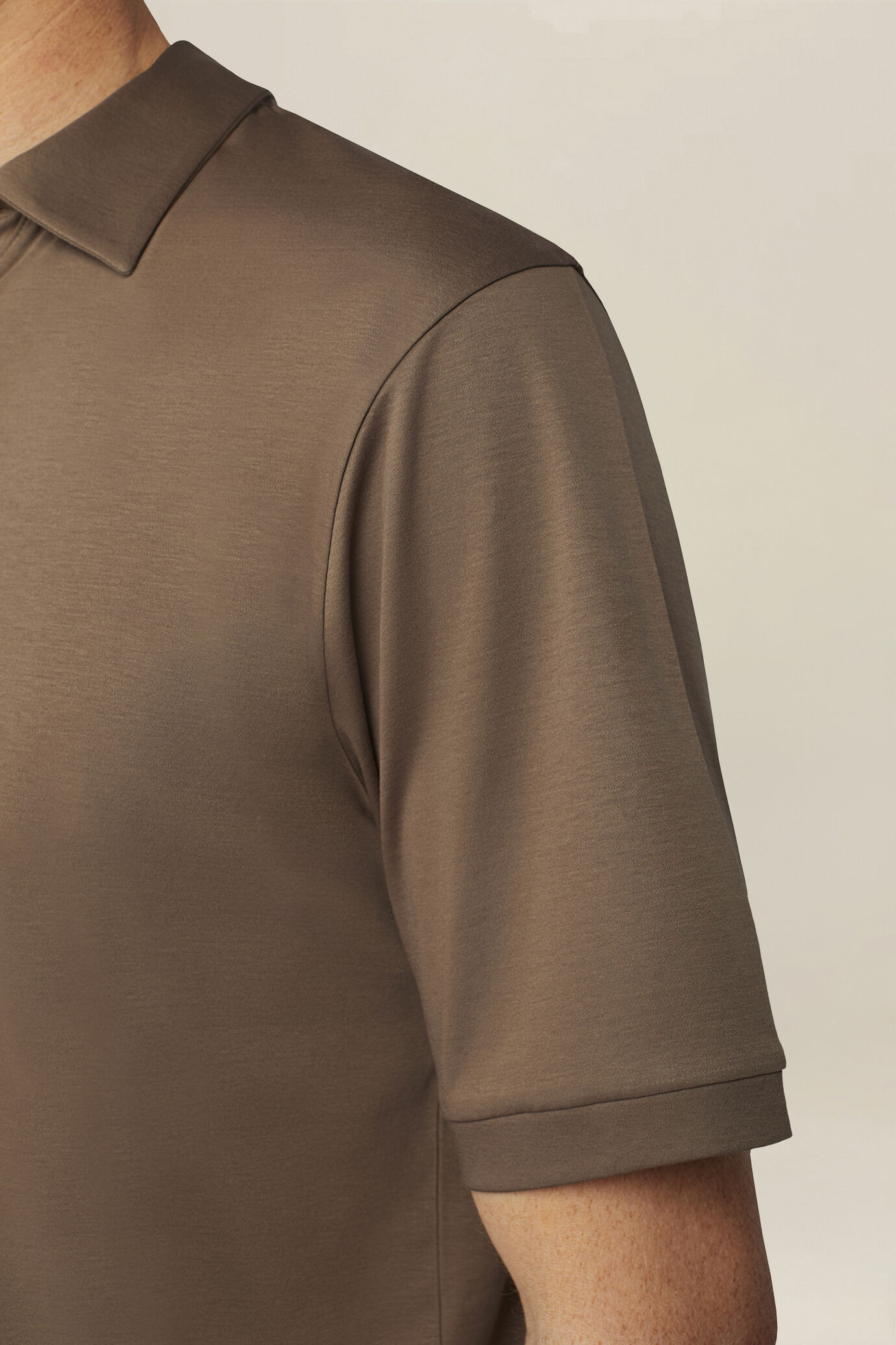 Men's polo shirt with Derby collar in 100% cotton, regular fit image number 3