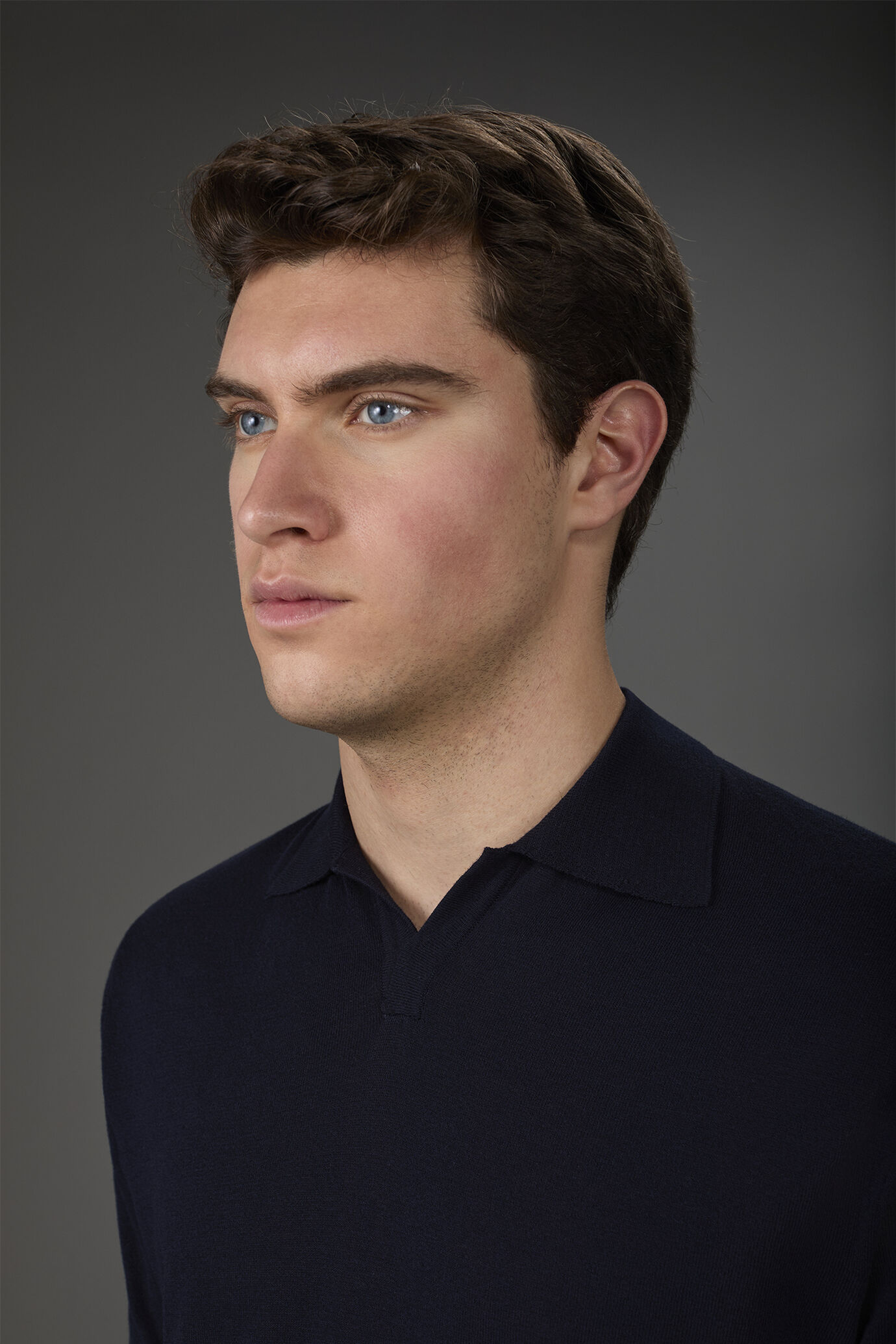 Polo homme en maille, manches courtes, col derby, 100% coton crêpe image number 2