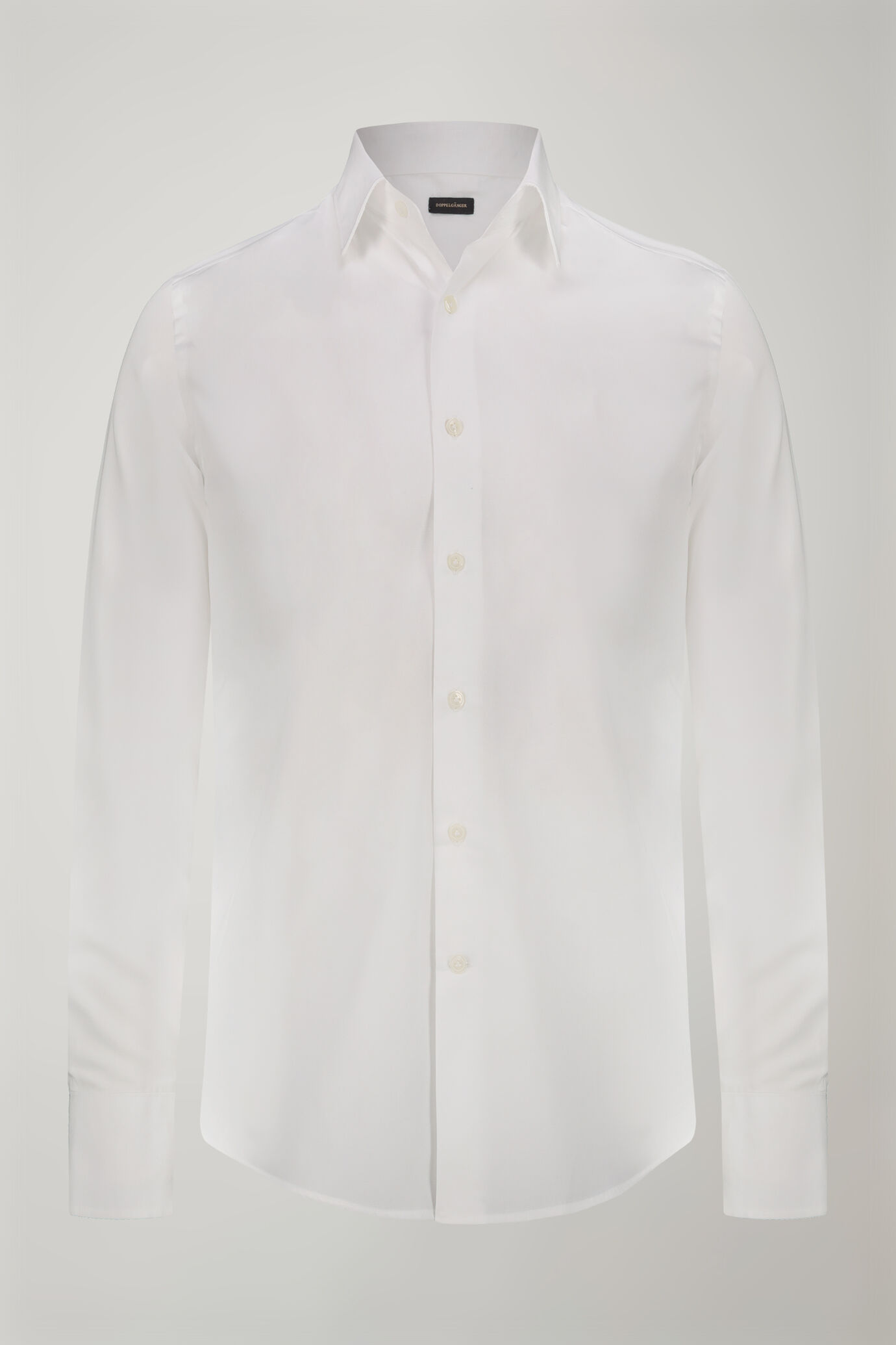 Camicia uomo collo classico 100% cotone tessuto fil-a-fil regular fit image number 4