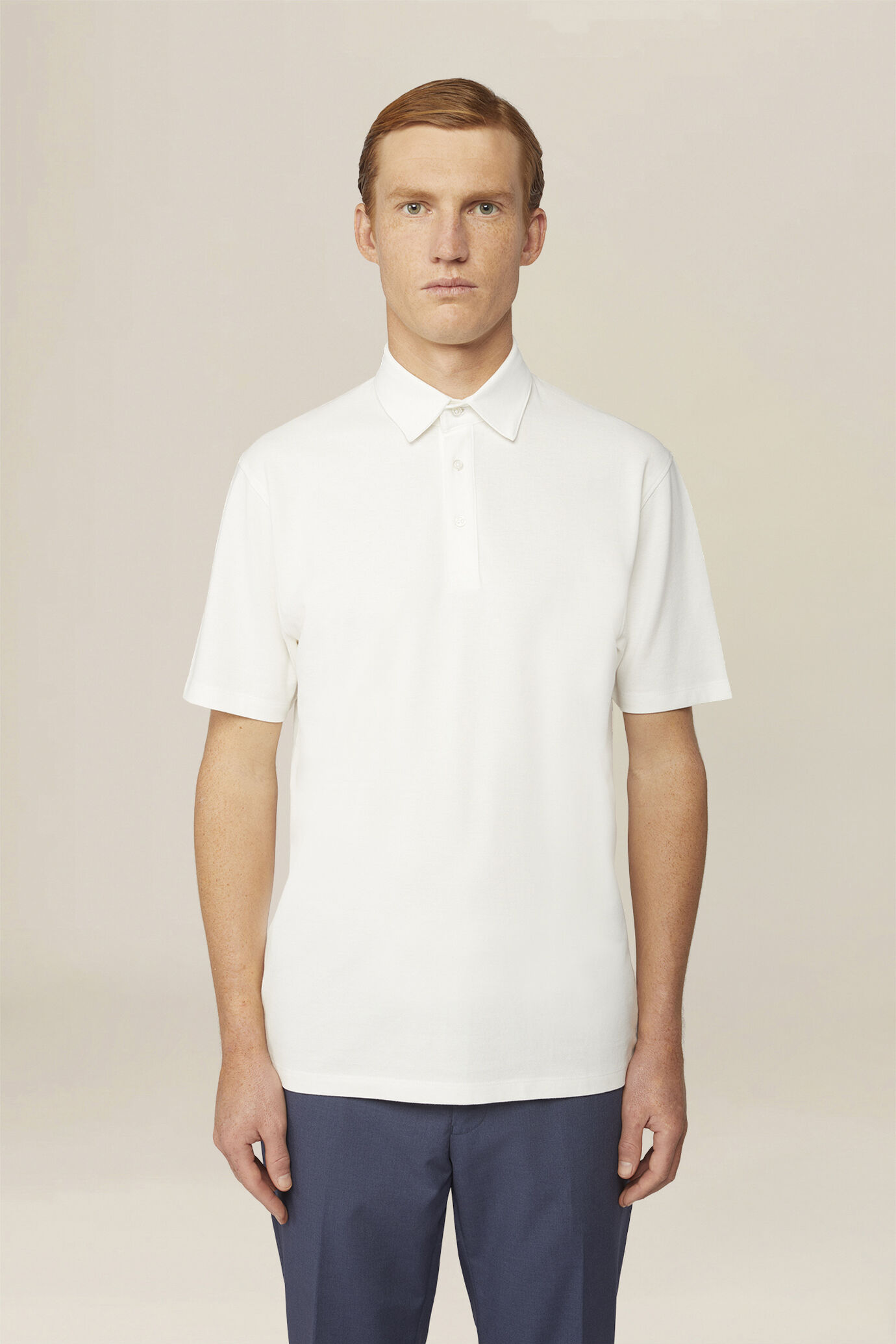 Men's regular fit polo shirt in 100% cotton piqu&eacute; image number 0
