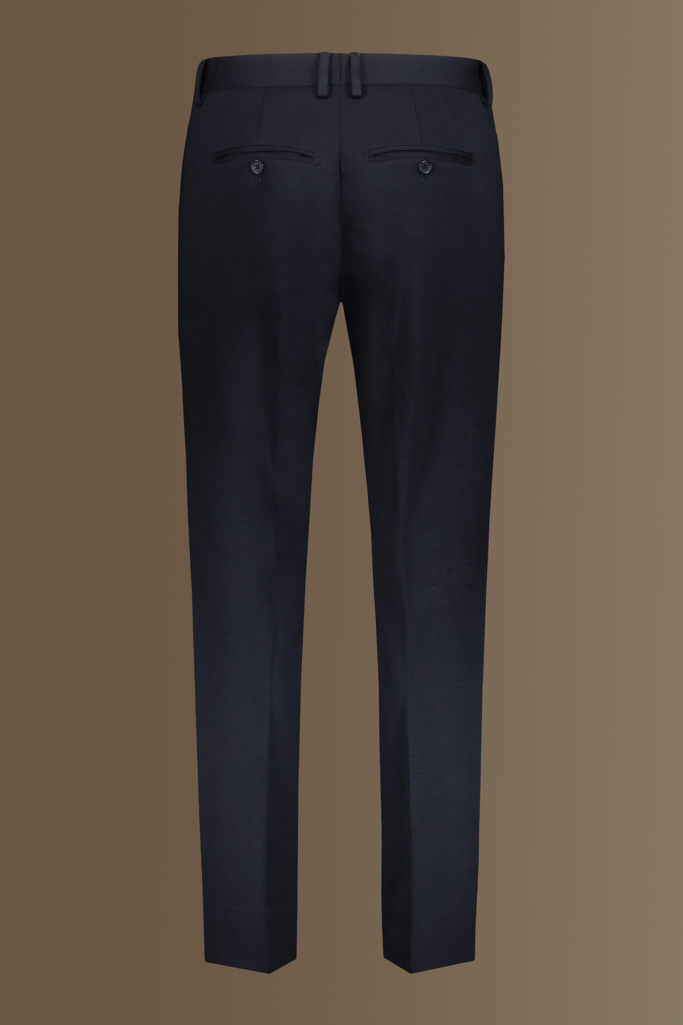 Single breasted suit flat trousers jersey fabric image number 8