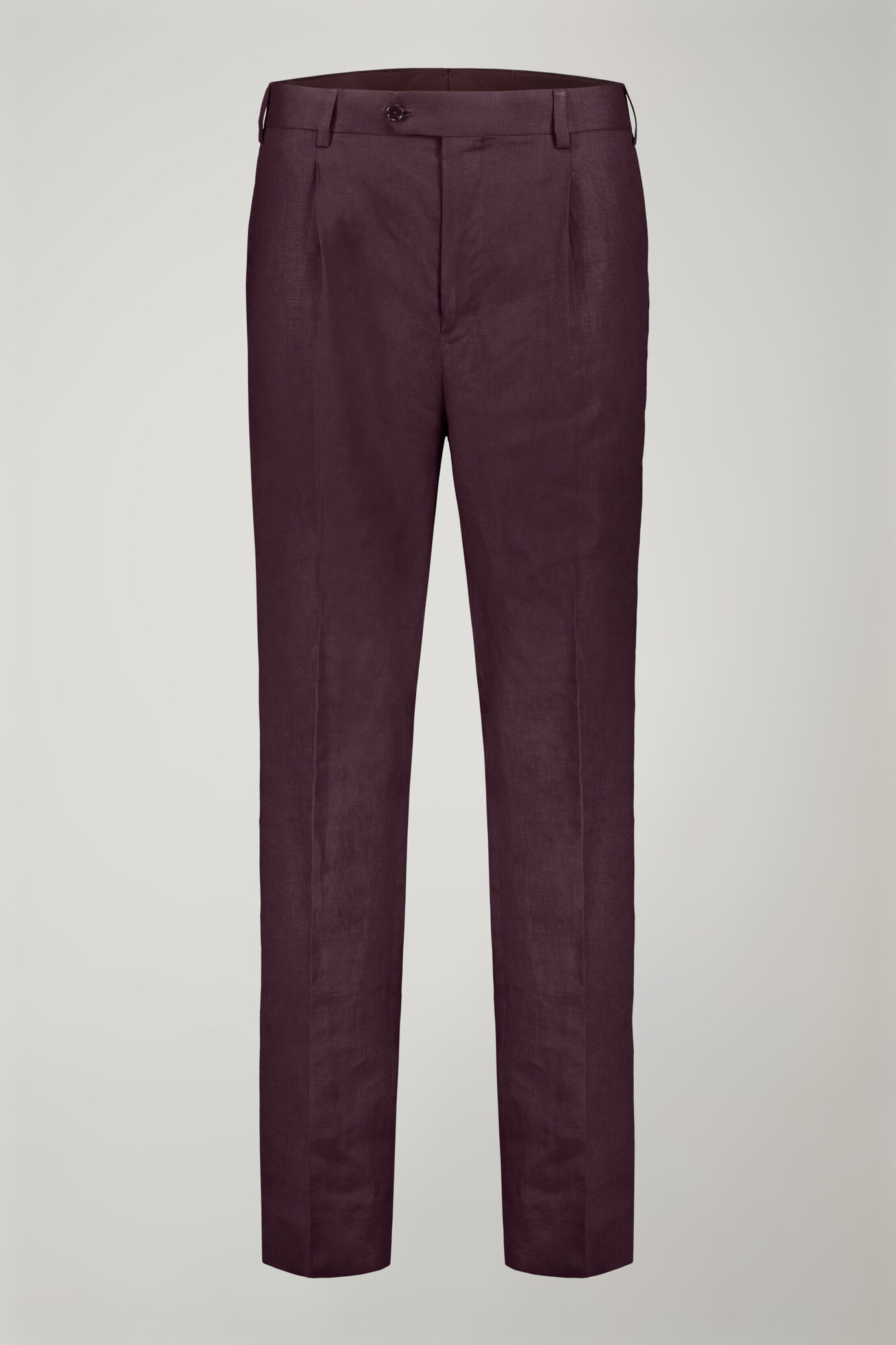 Abito uomo monopetto 100% lino regular fit image number 6