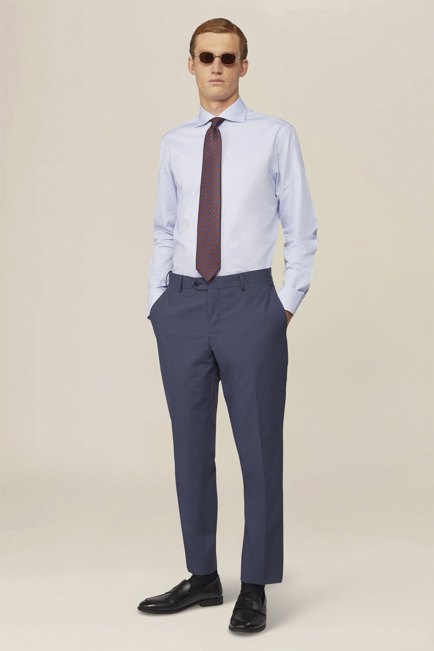 Chemise pour homme 100 % coton &agrave; carreaux image number 1