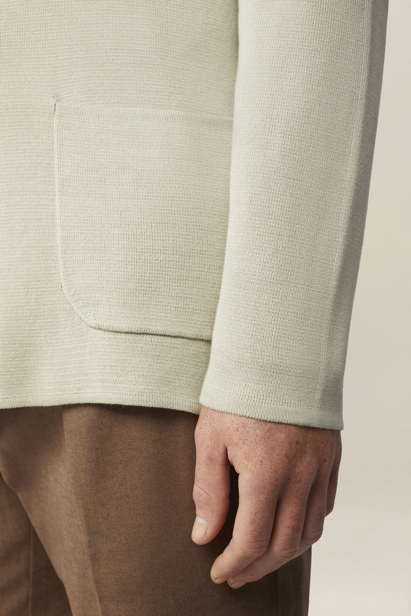 Herren-Strickjacke aus 100 % Baumwolle mit doppelter Knopfleiste, Punto Milano image number 3