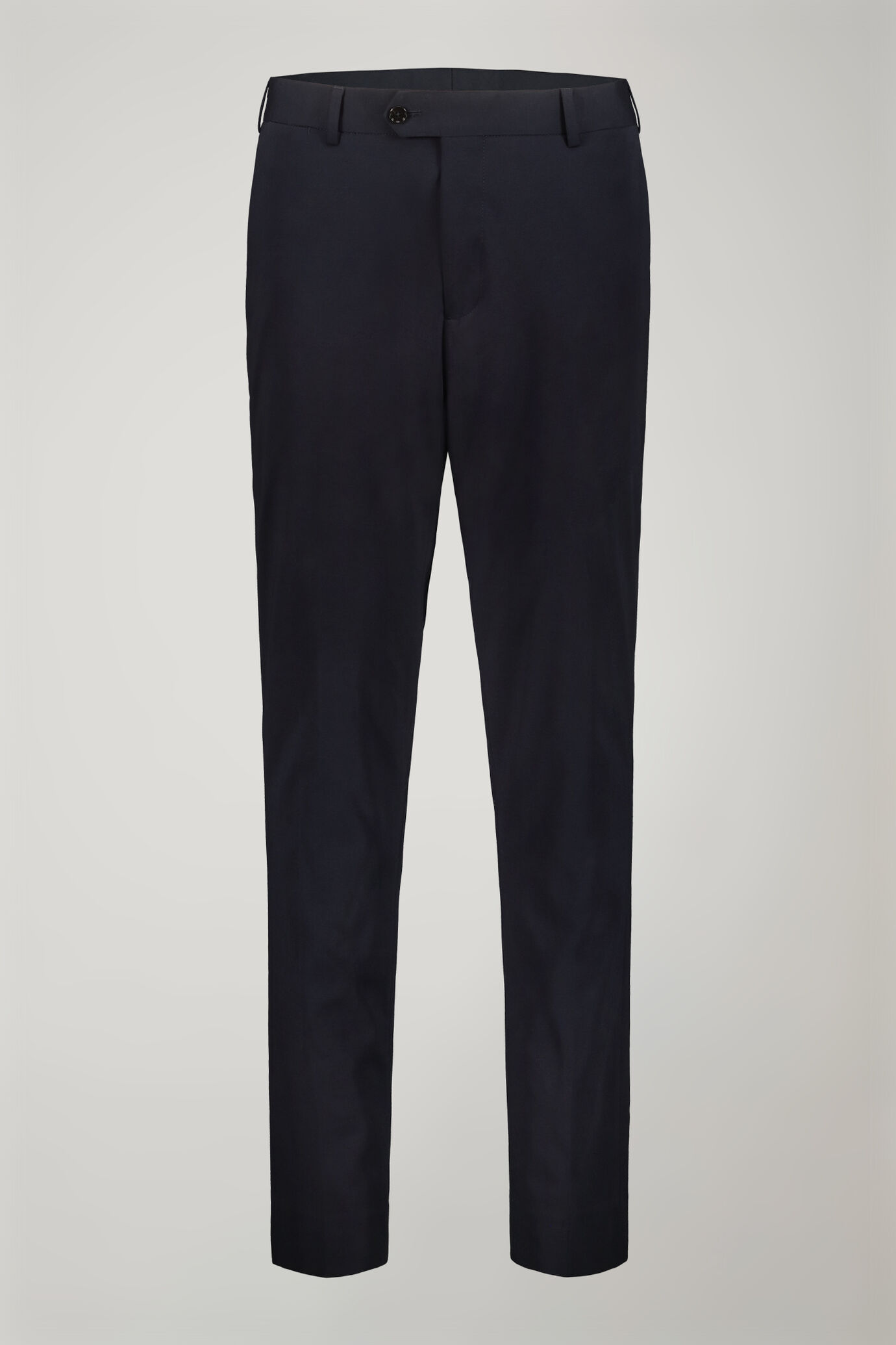 Men’s trousers in jersey without pleats with classic fold regular fit image number 4