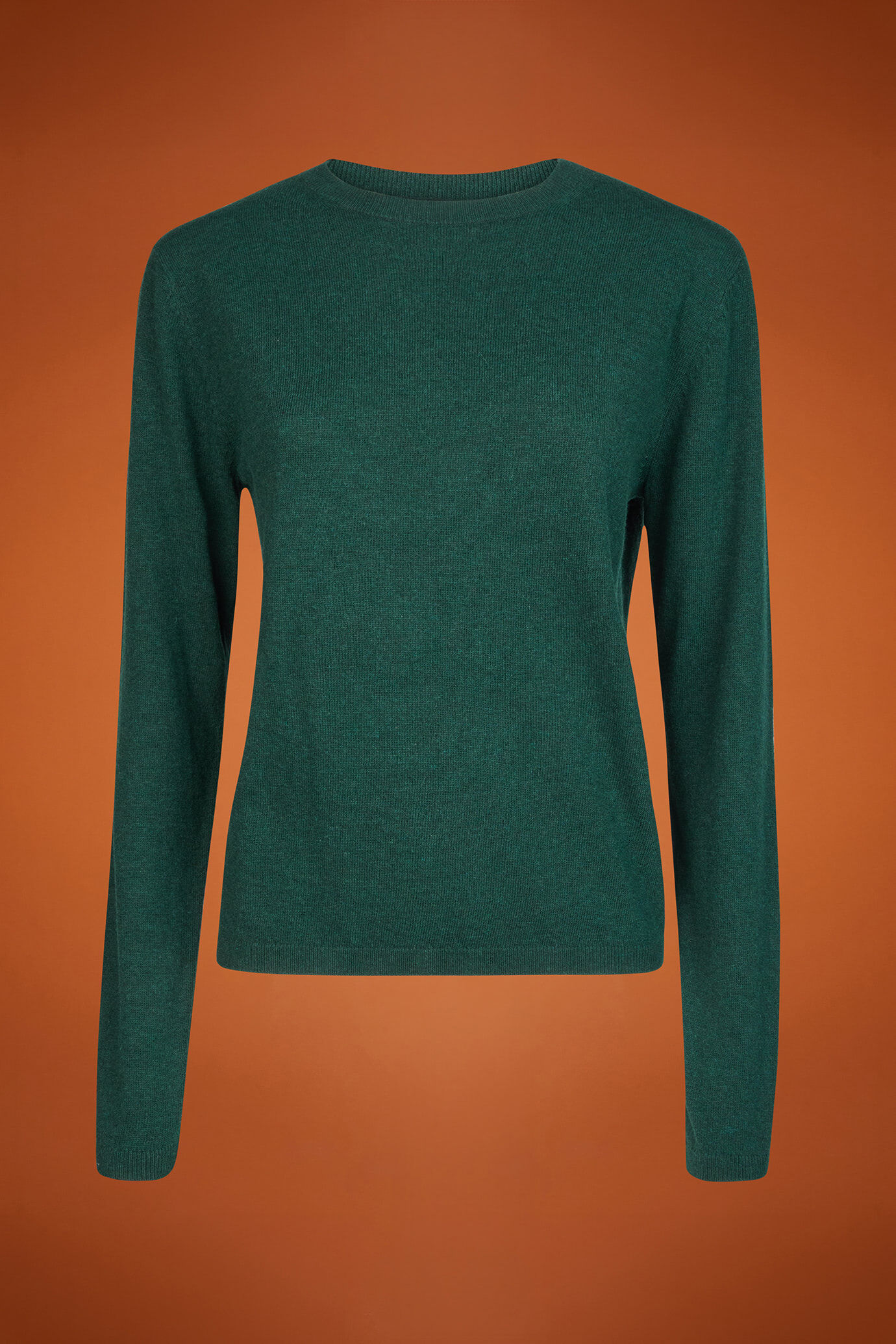Women's regular fit crew neck jumper in a blend of wool and cashmere image number 4