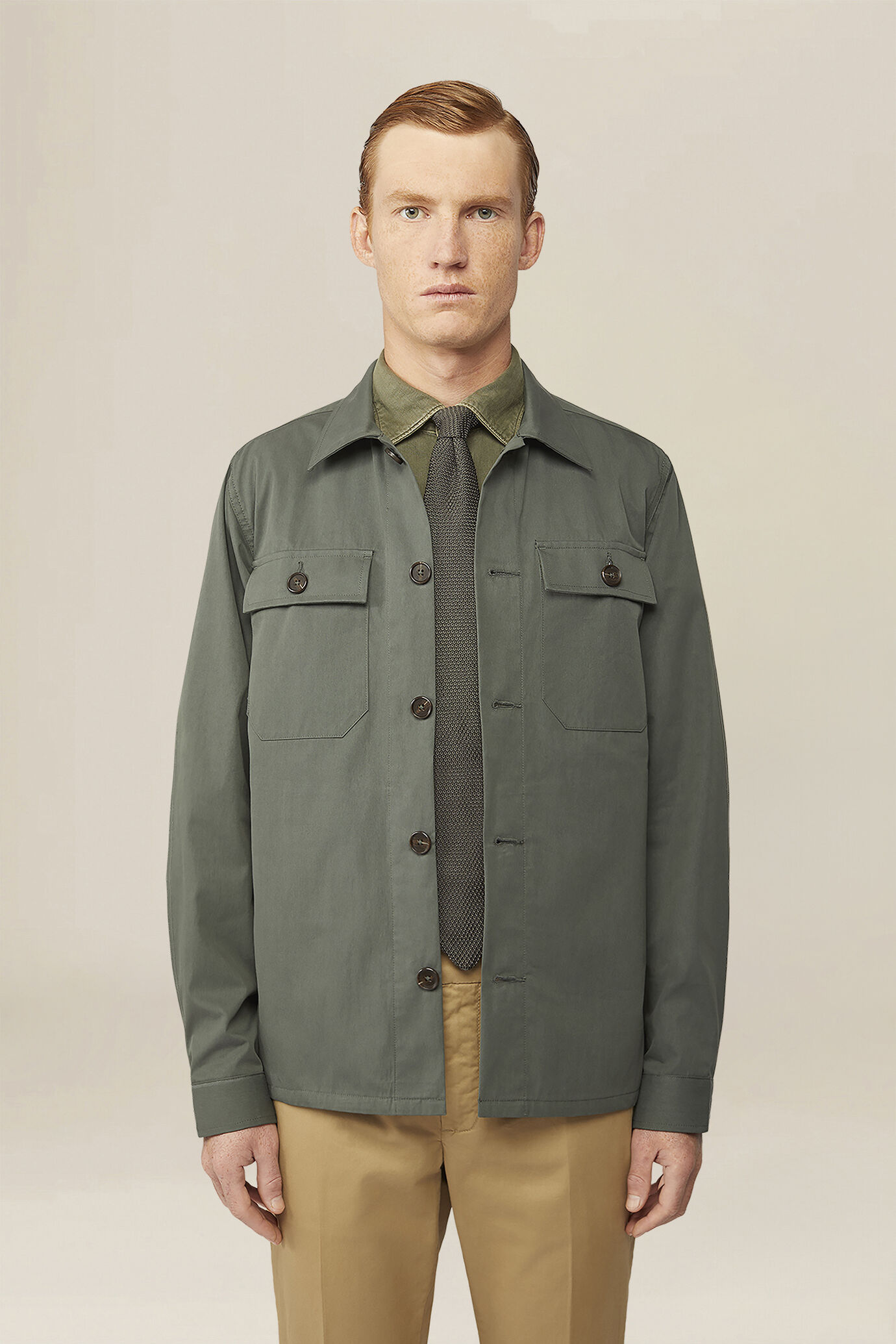 Giacca camicia uomo sfoderata regular fit image number 0