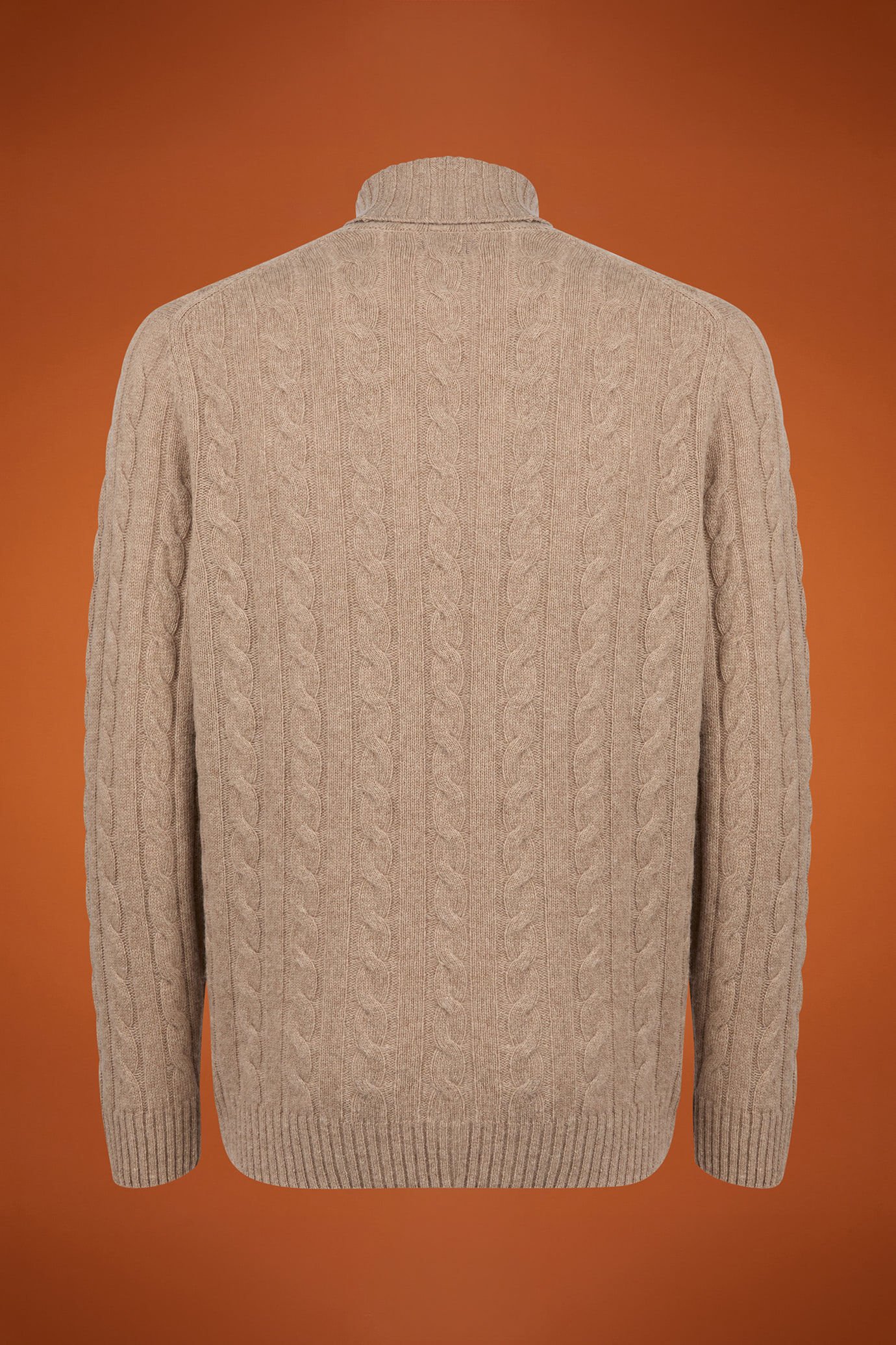 Men's lambswool high neck jumper in a regular fit image number 5