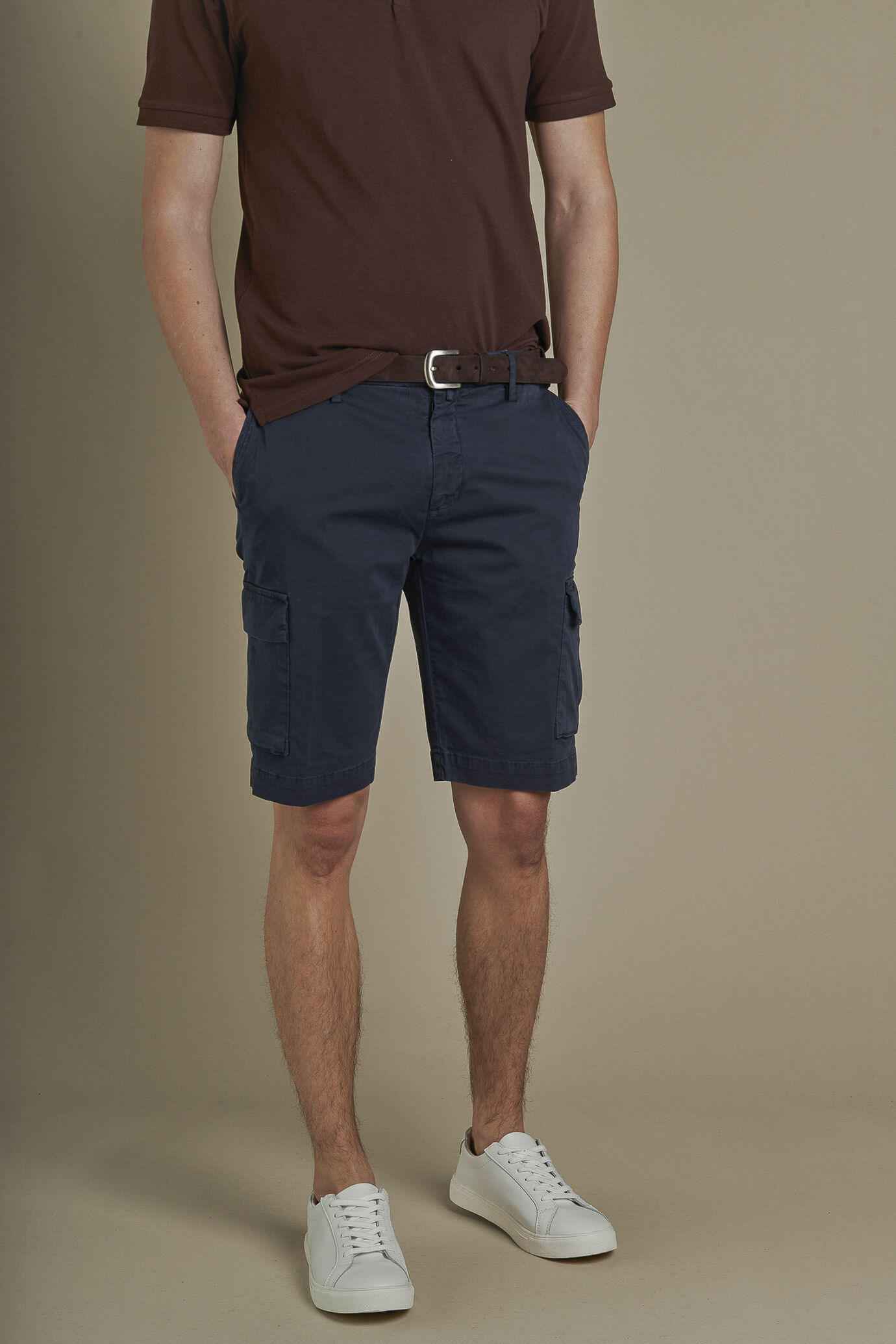 Cargo bermuda twill cotone image number 1