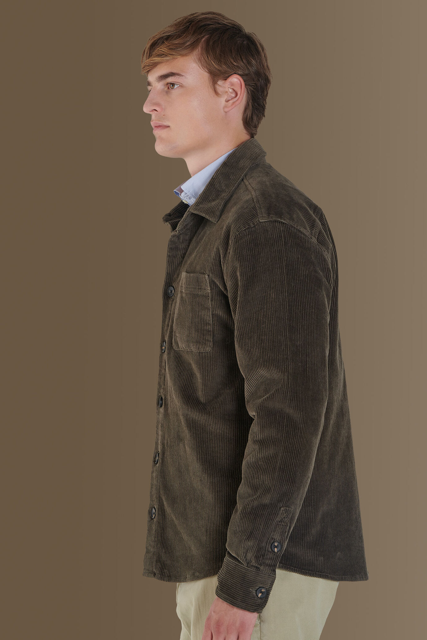 Overshirt wales corduroy fabric image number 2