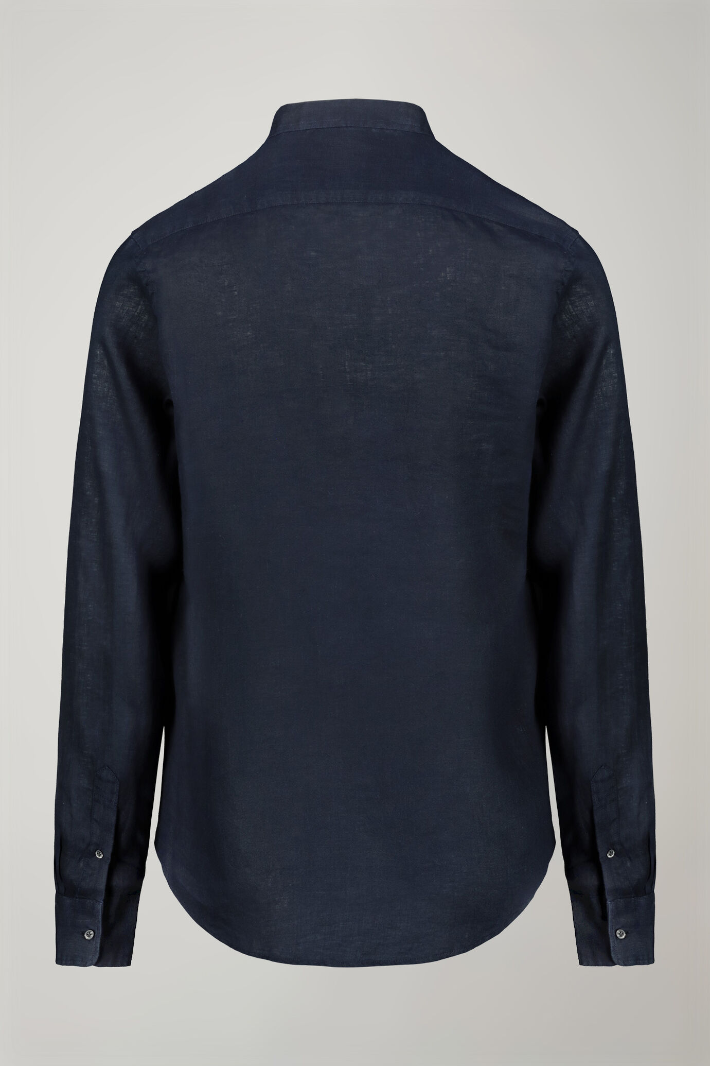 Chemise d&eacute;contract&eacute;e homme &agrave; col mao en 100&nbsp;% lin, coupe confort image number 6