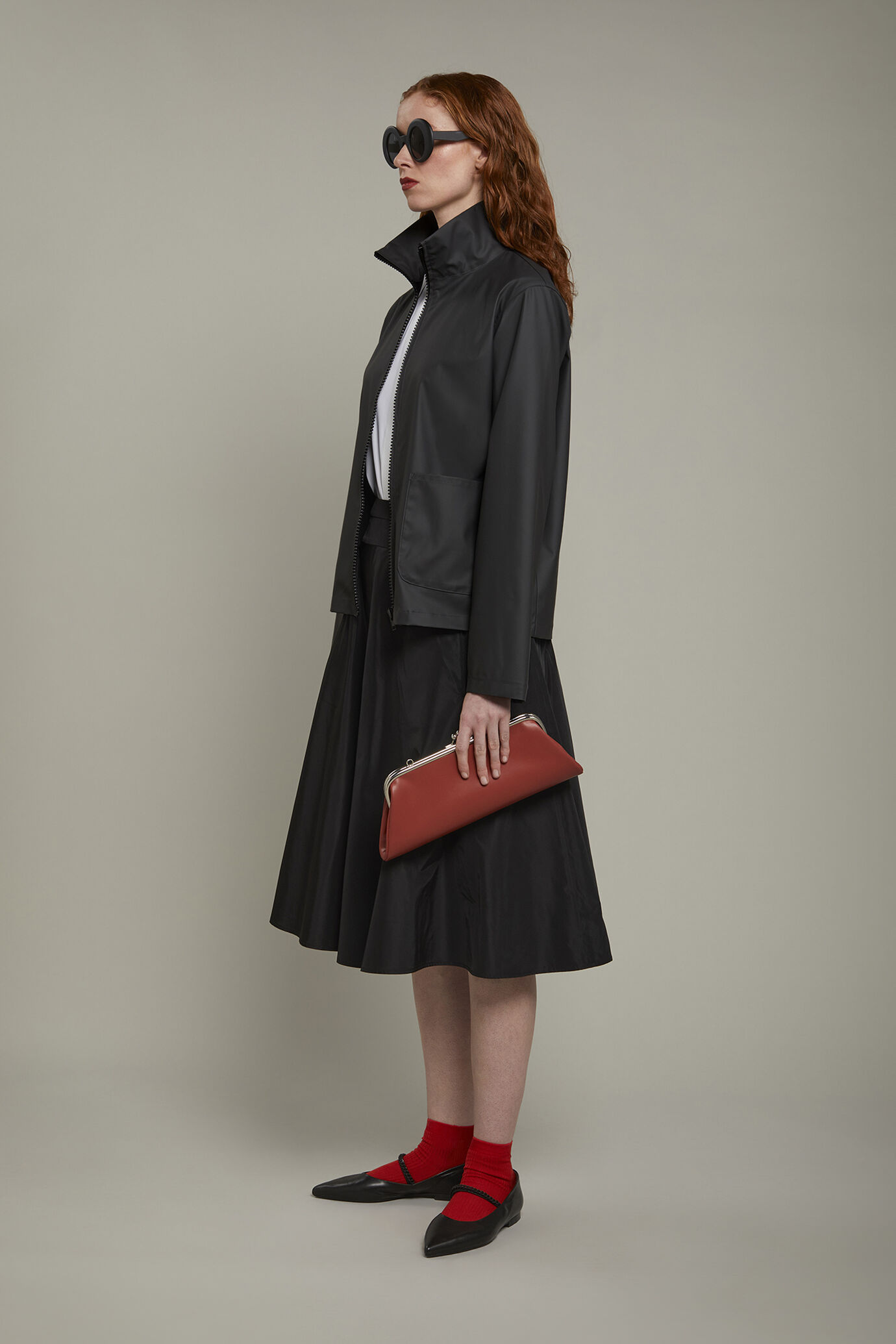 Giubbino tecnico donna con zip regular fit image number 1