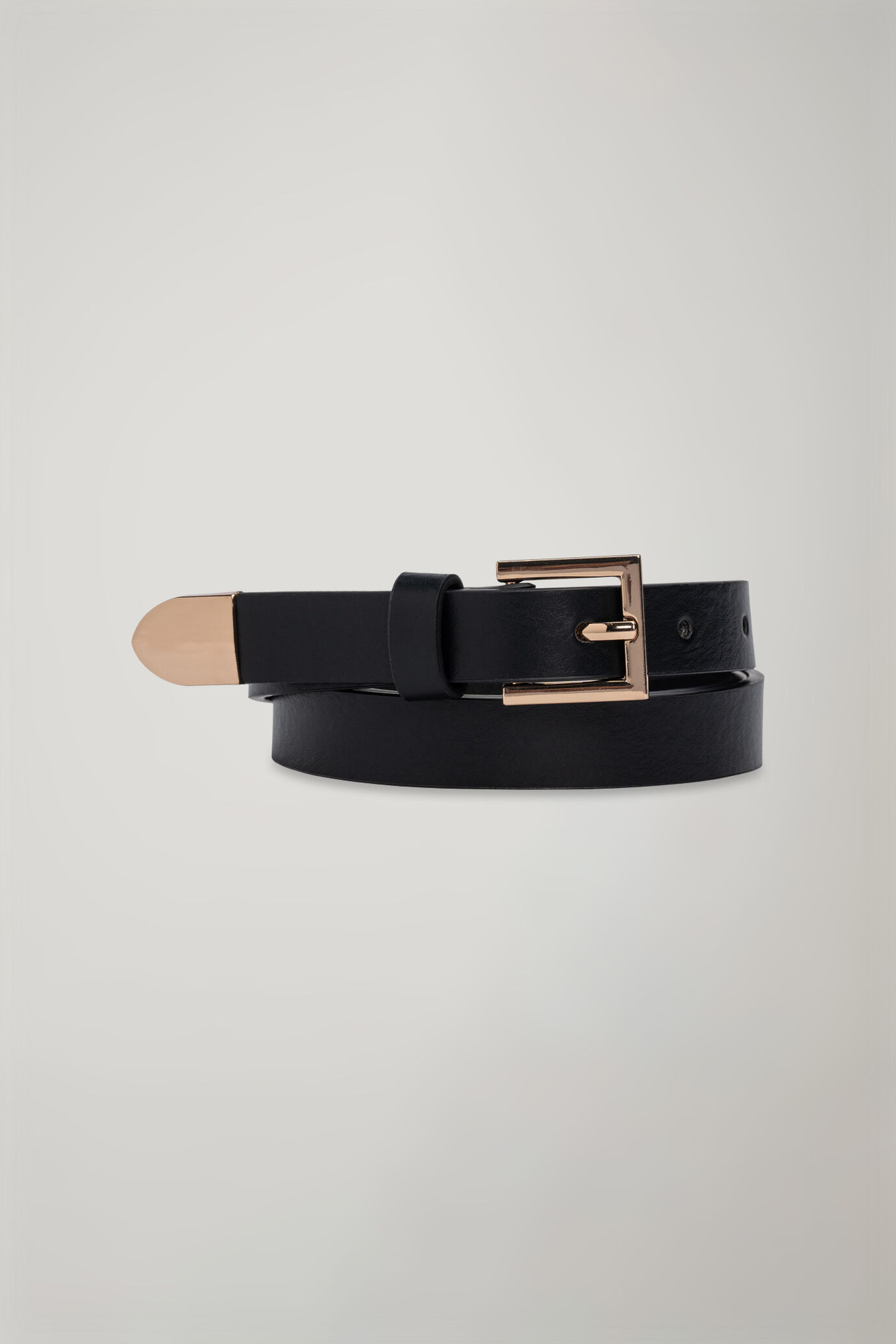 Women’s belt with aged brass finish