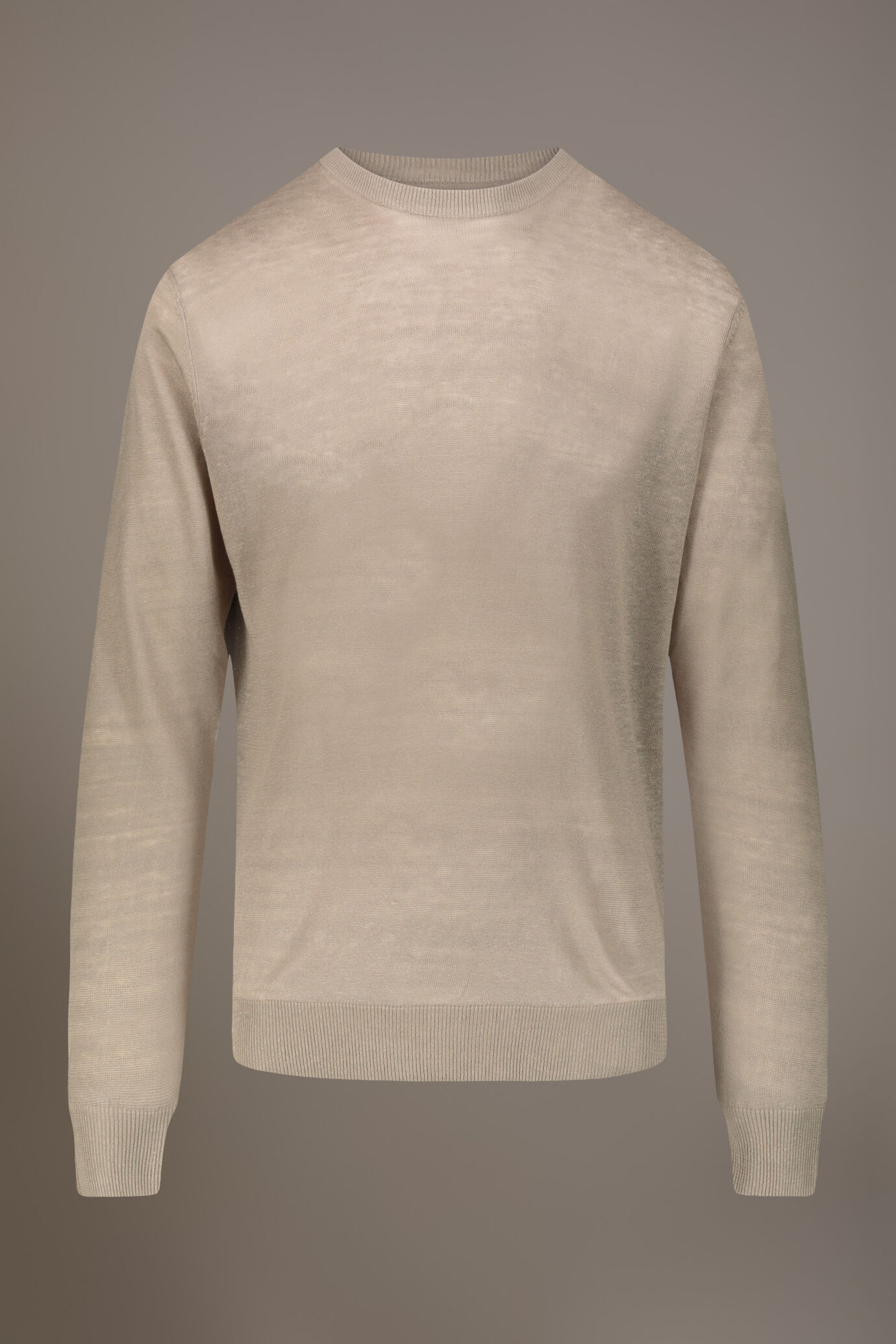 Maglia girocollo 100% lino image number 4