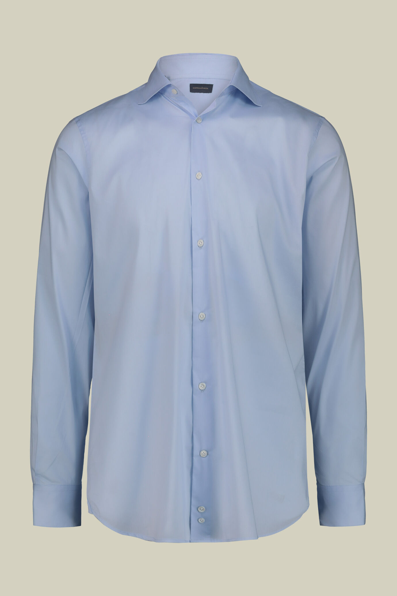 Chemise pour homme à col classique en tissu technique légèrement élastiqué compatible avec des boutons de manchette image number 4