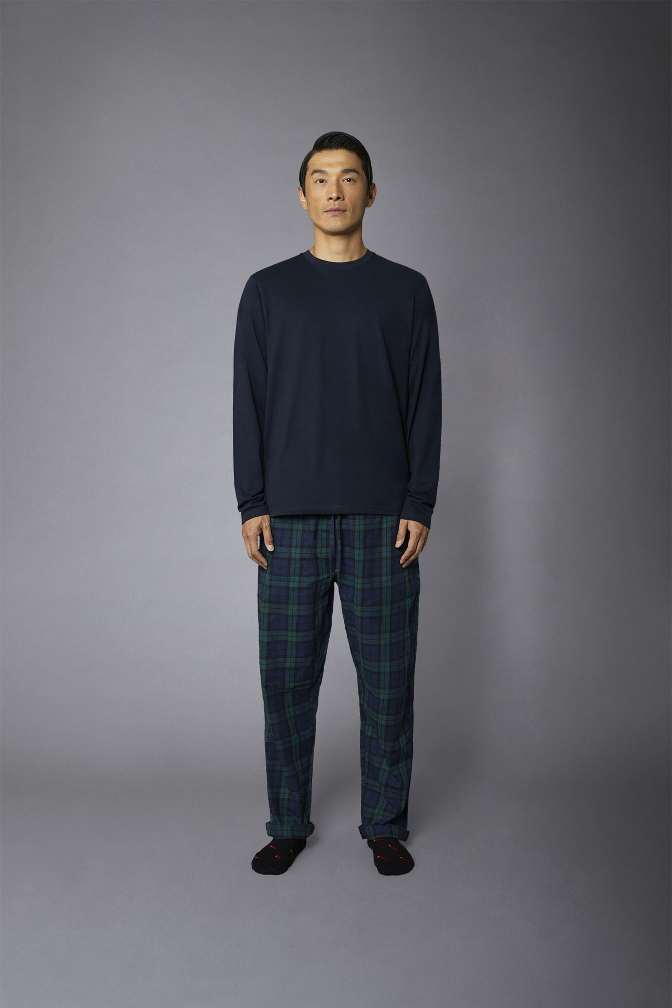 Pantaloni Da Salotto/pigiama Haigman - Confezione Da 2 | Leggeri In Cotone, Taglie Da M A 2XL | Colore Blu - Foto 9