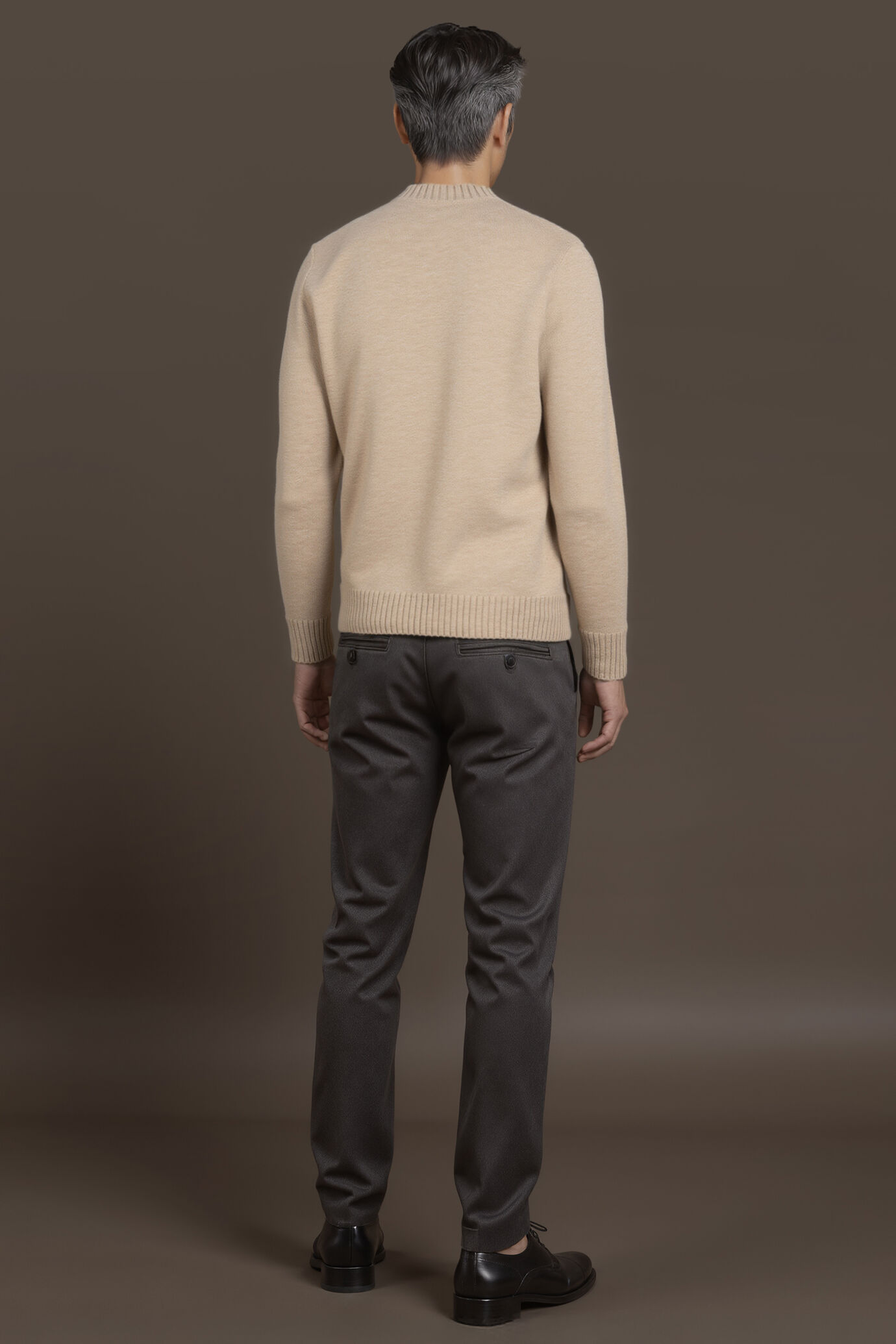 Herrenpullover mit rundem Halsausschnitt reguläre Passform image number 1