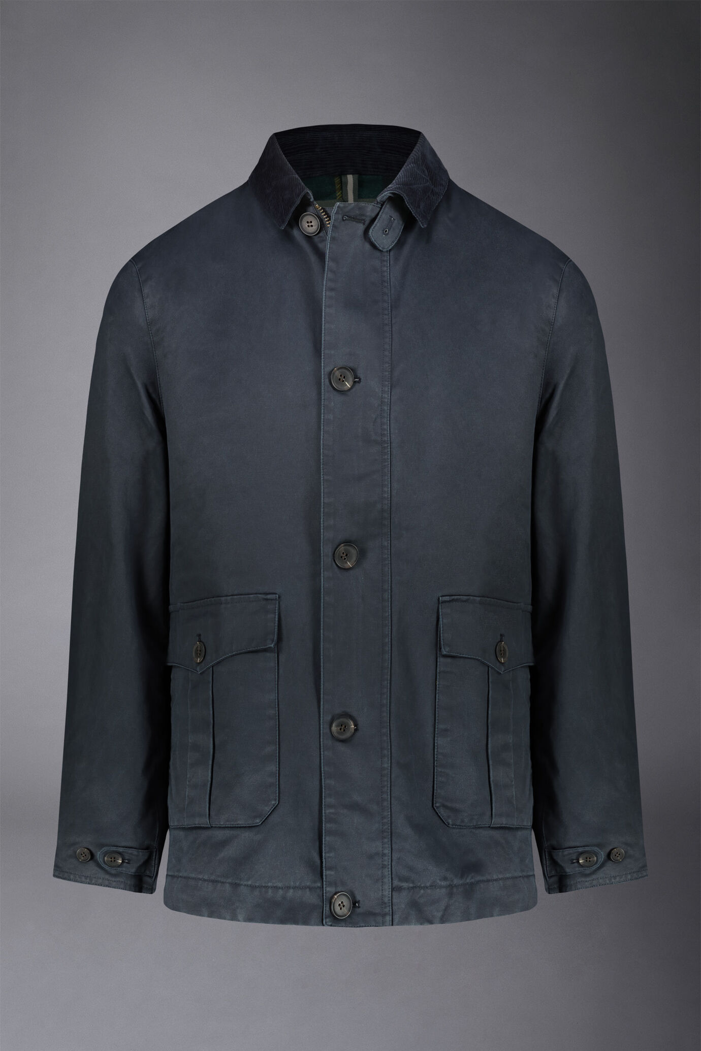Jacke aus gewachster Baumwolle, mittellang image number 4