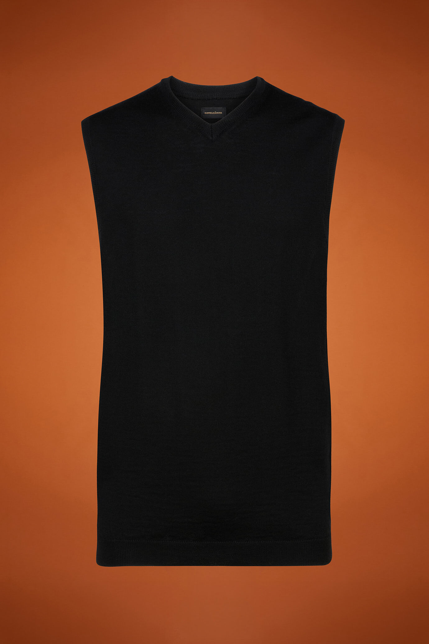 Gilet homme, col en V, 100% laine mérinos extrafine, coupe classique image number 4