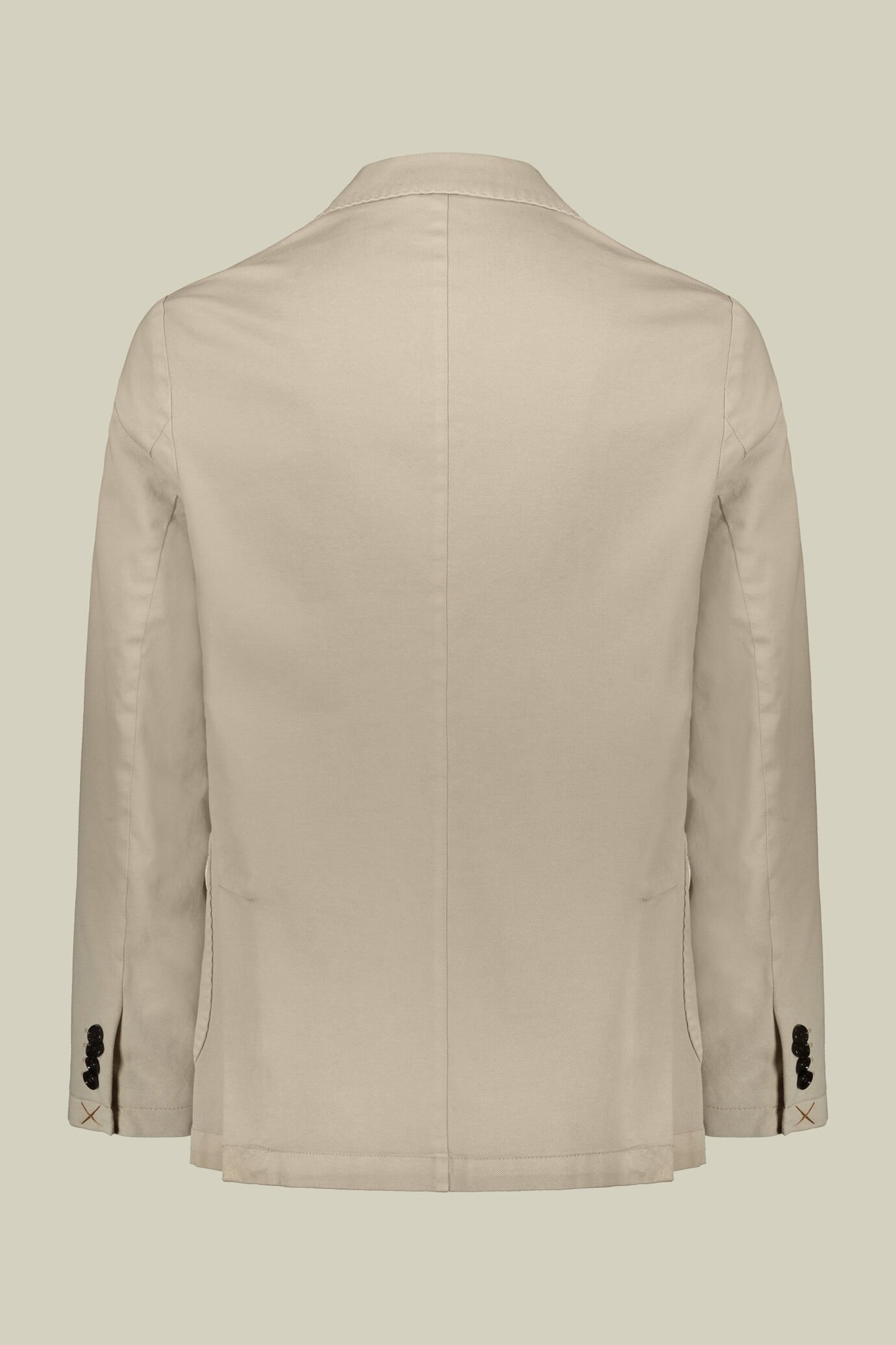 Veste droite homme non doublée avec poches plaquées, de couleur unie, coupe régulière image number 1