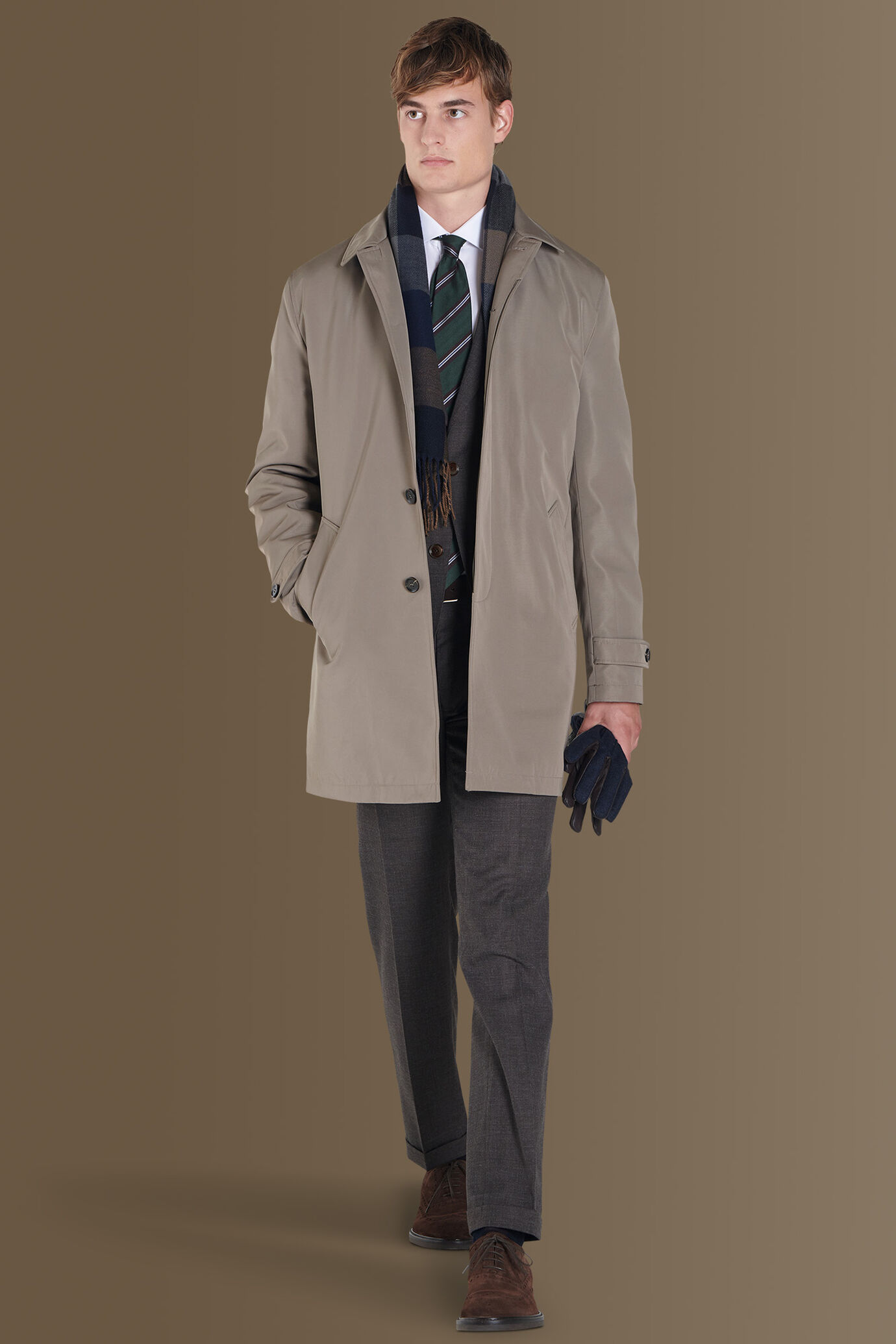Coated padded tech raincoat image number 0