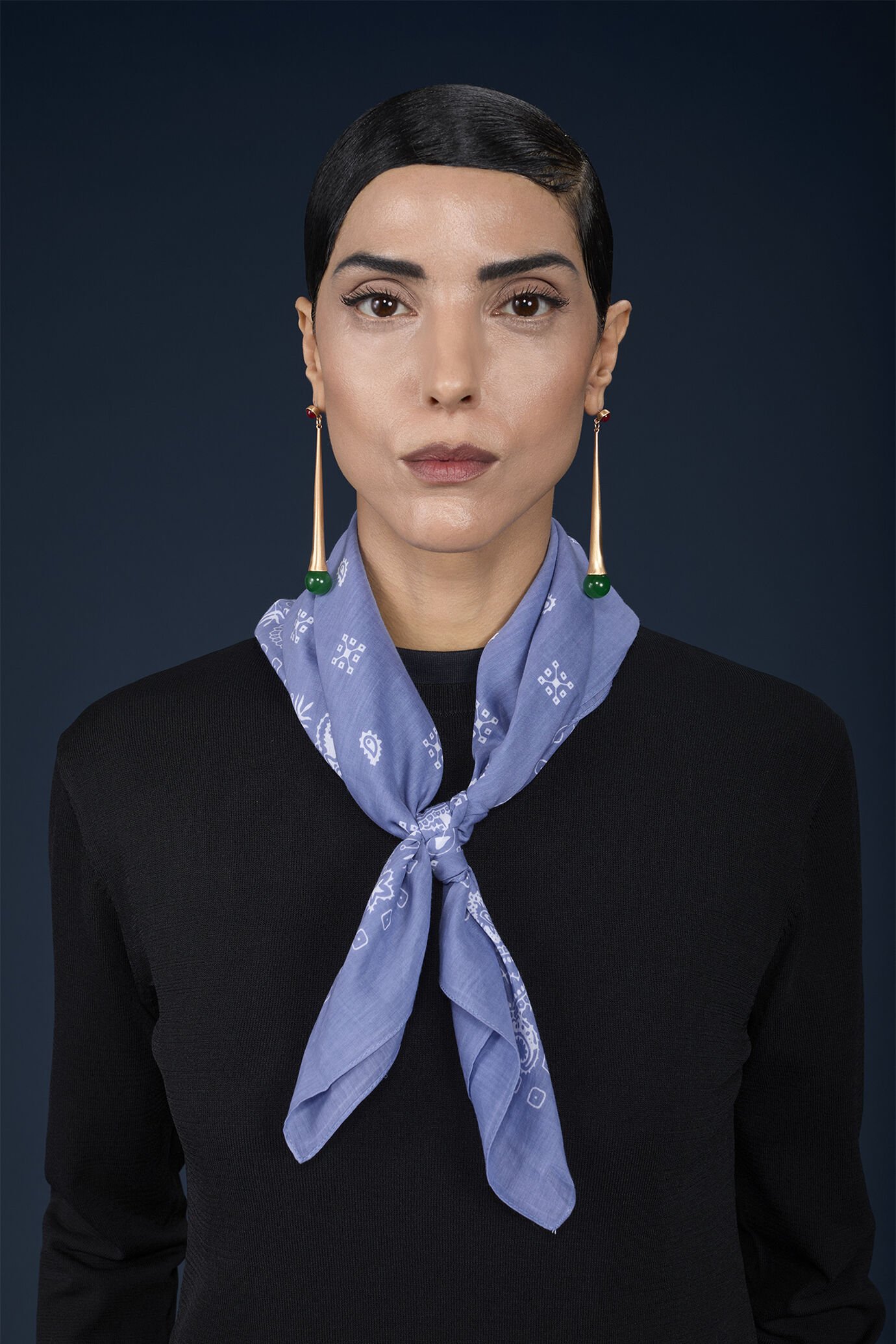 Foulard donna in cotone fantasia paisley