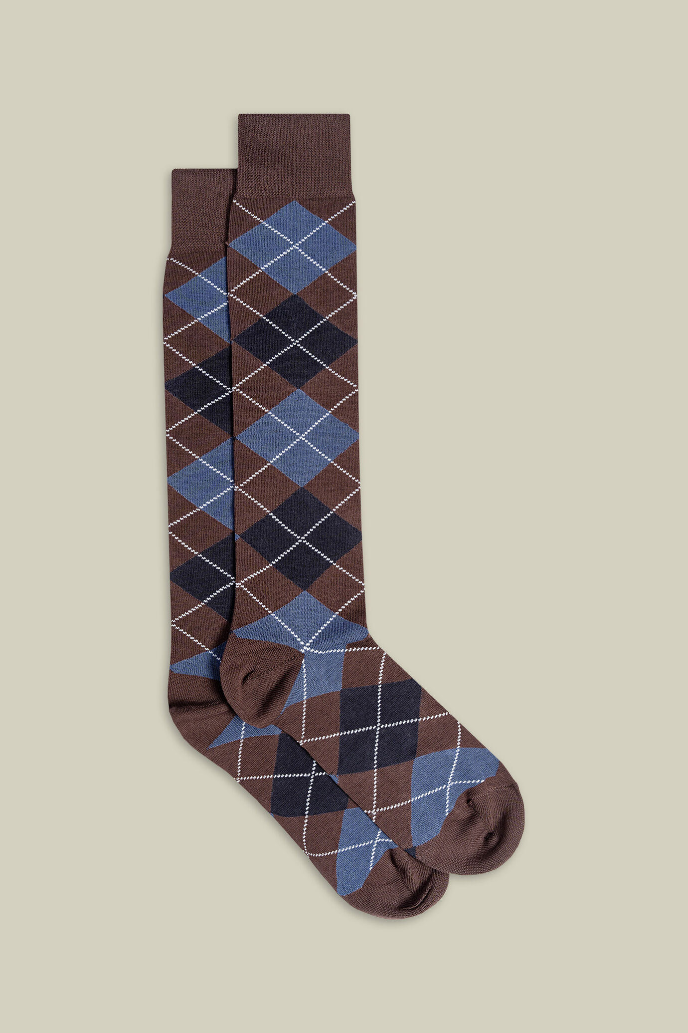Men&rsquo;s socks with diamond pattern