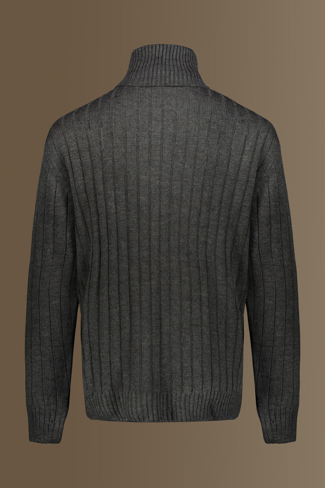 Turtle neck swater, wool blend image number 1