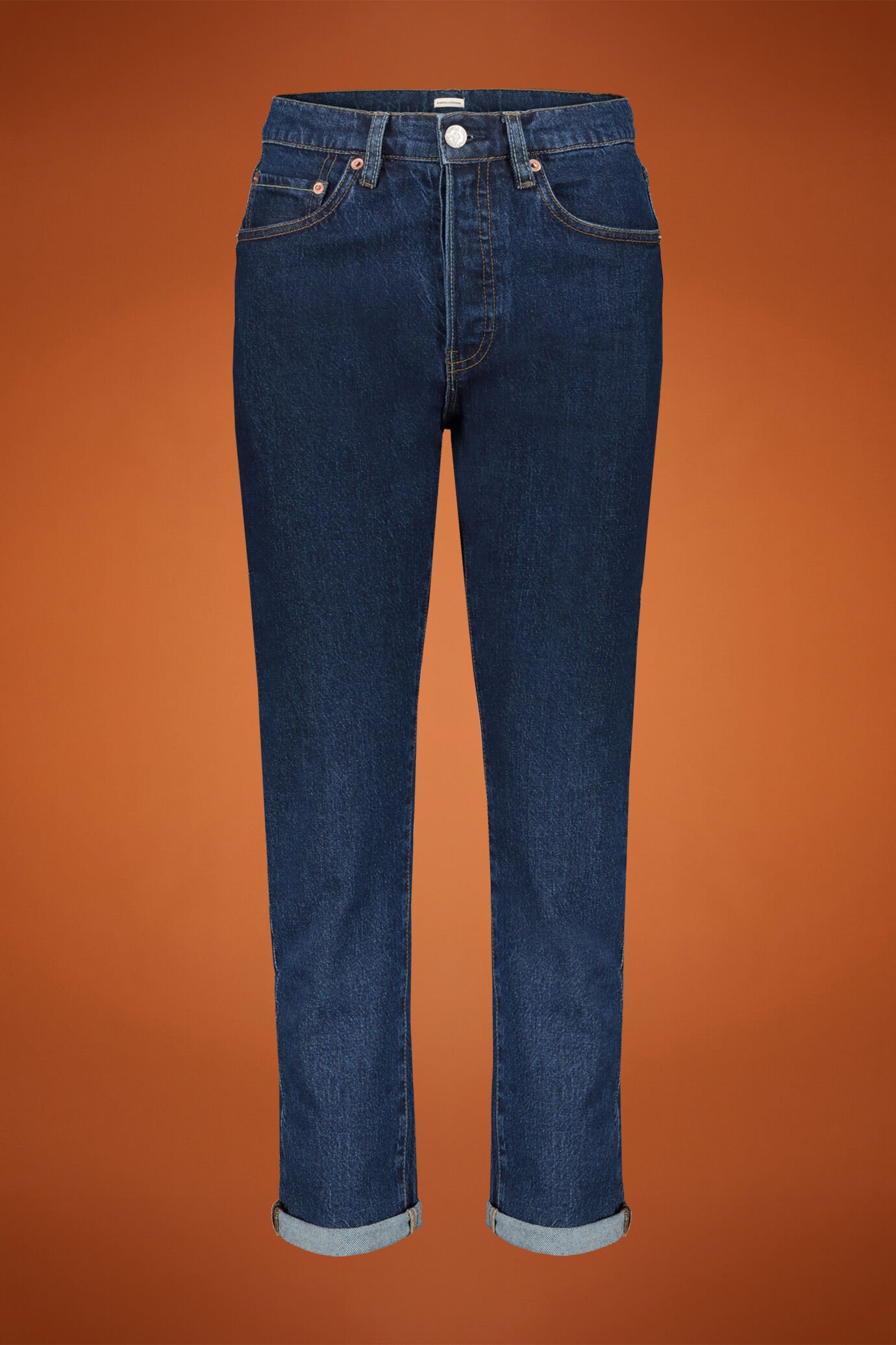 Jean à cinq poches en coton extensible