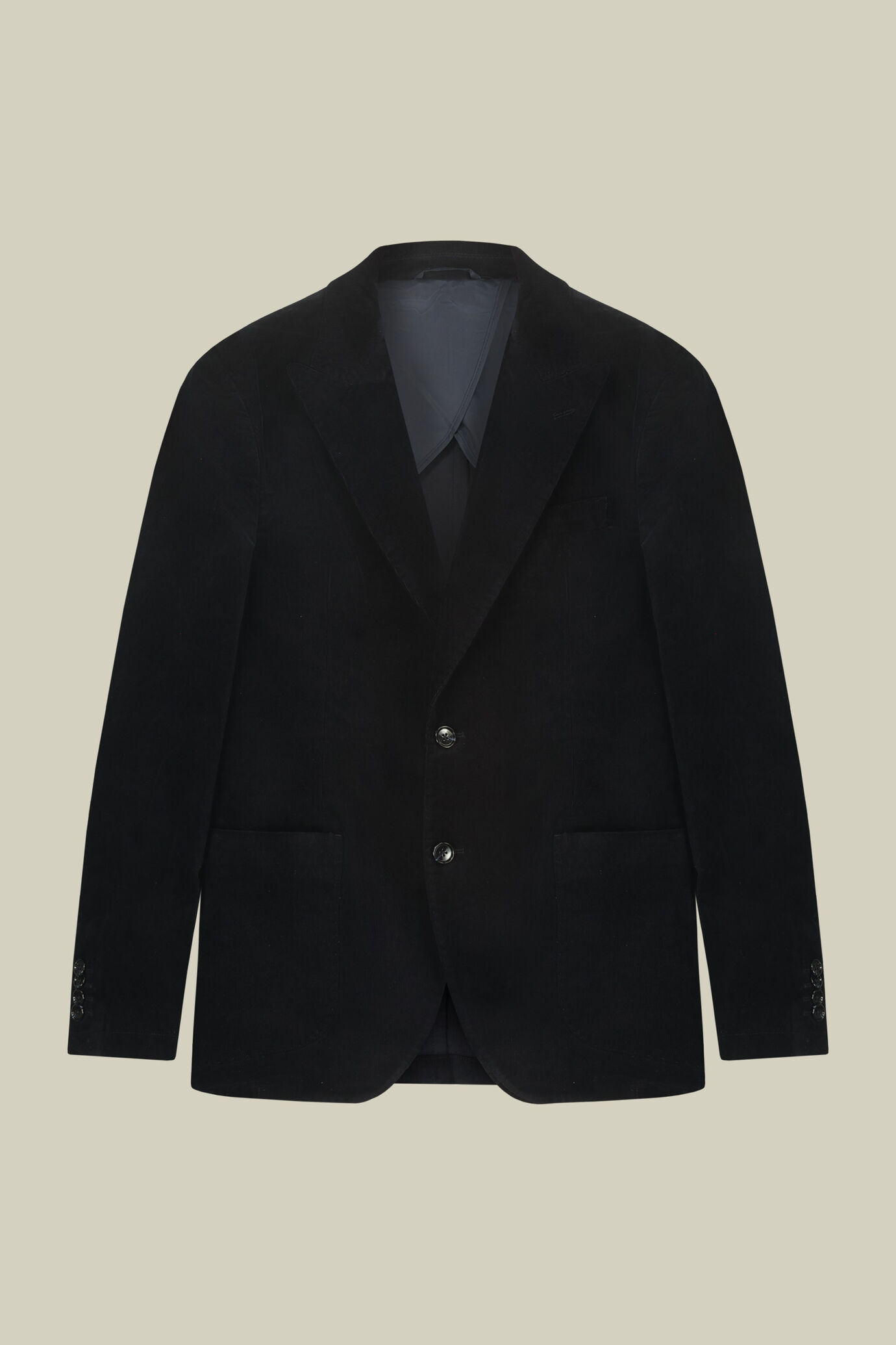 Men's single-breasted jacket in regular fit cotton corduroy image number 4