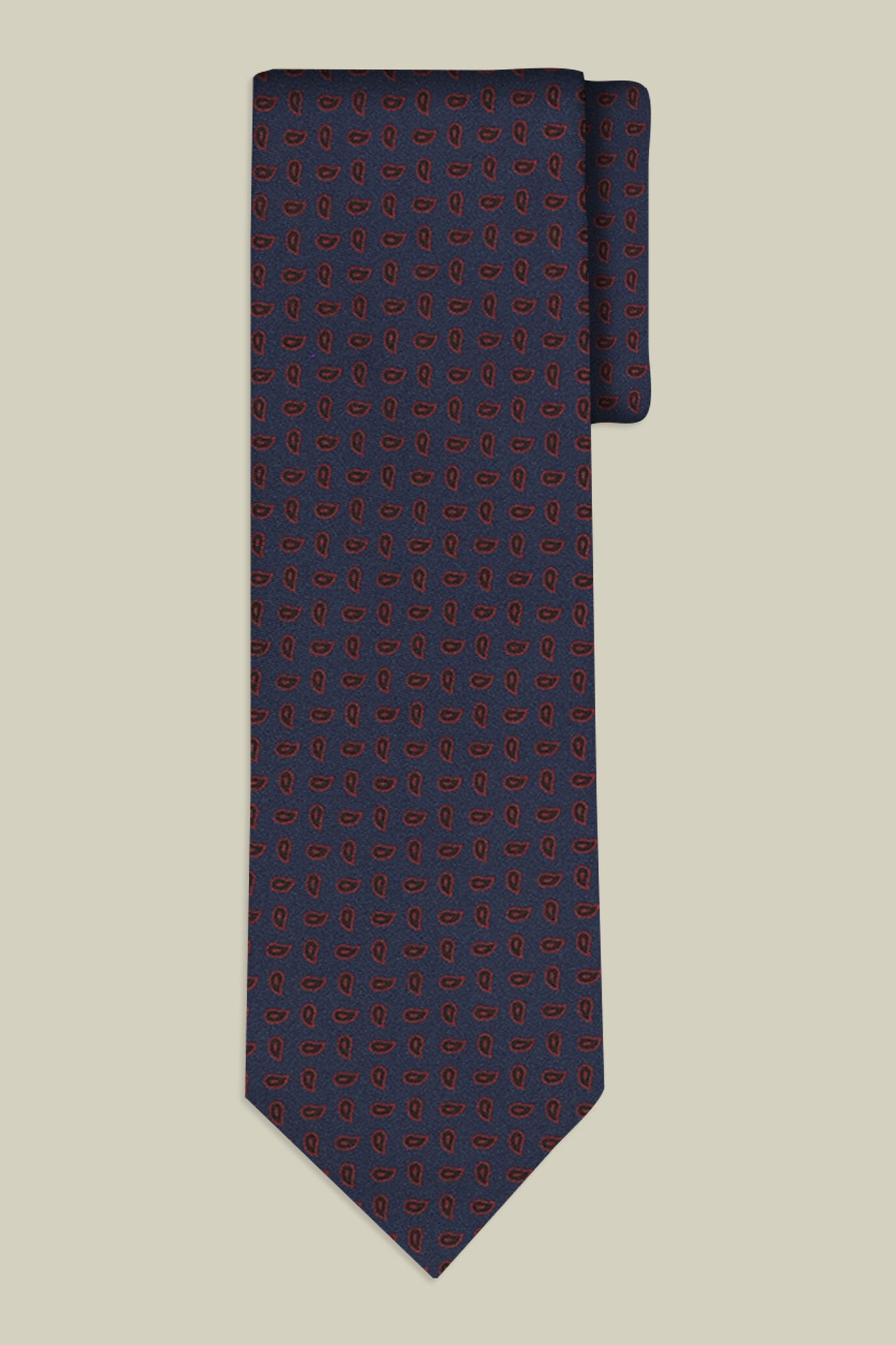 Cravatta uomo in seta fantasia micro paisley