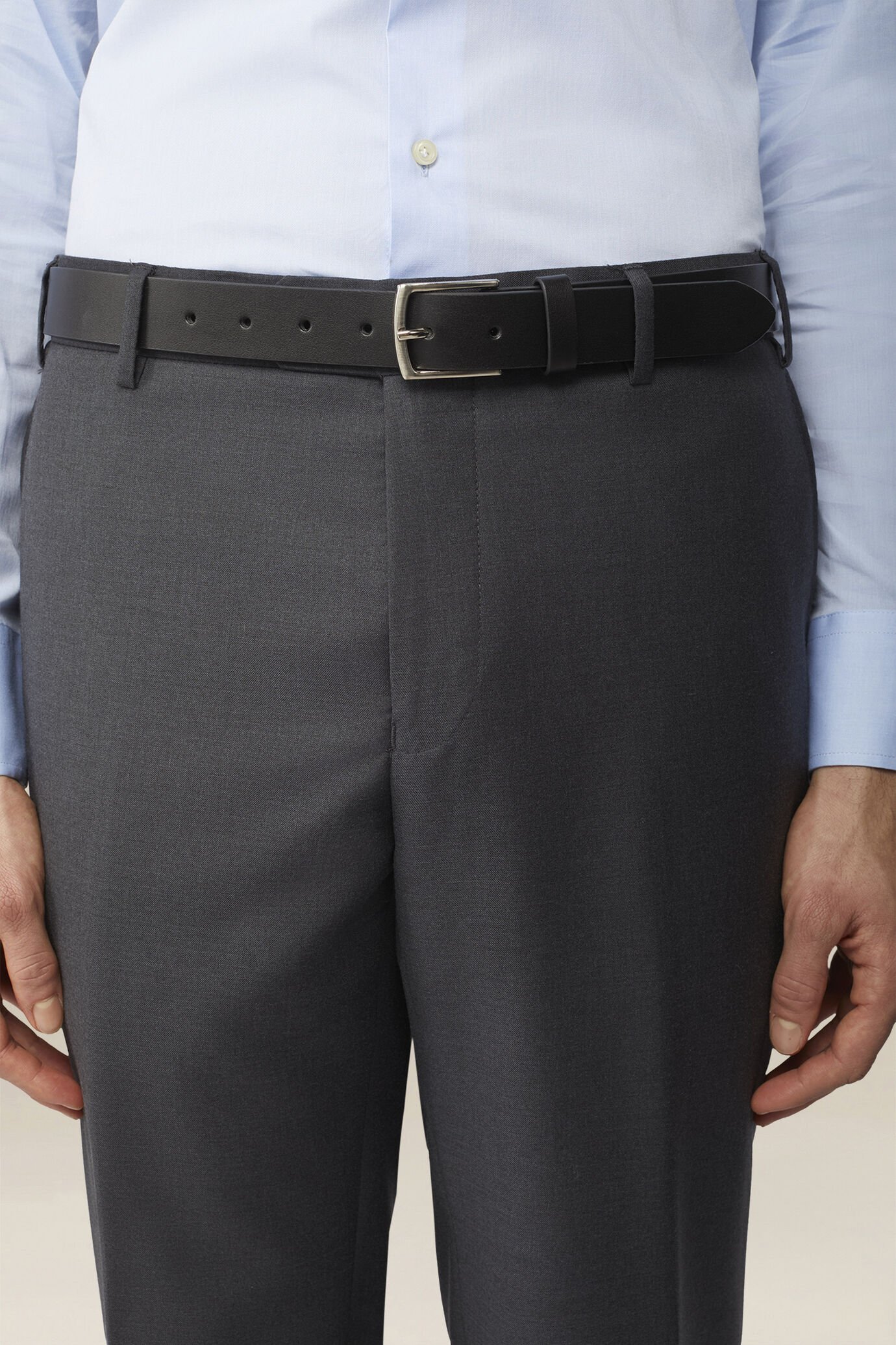 Classic raw-cut men's belt image number 0