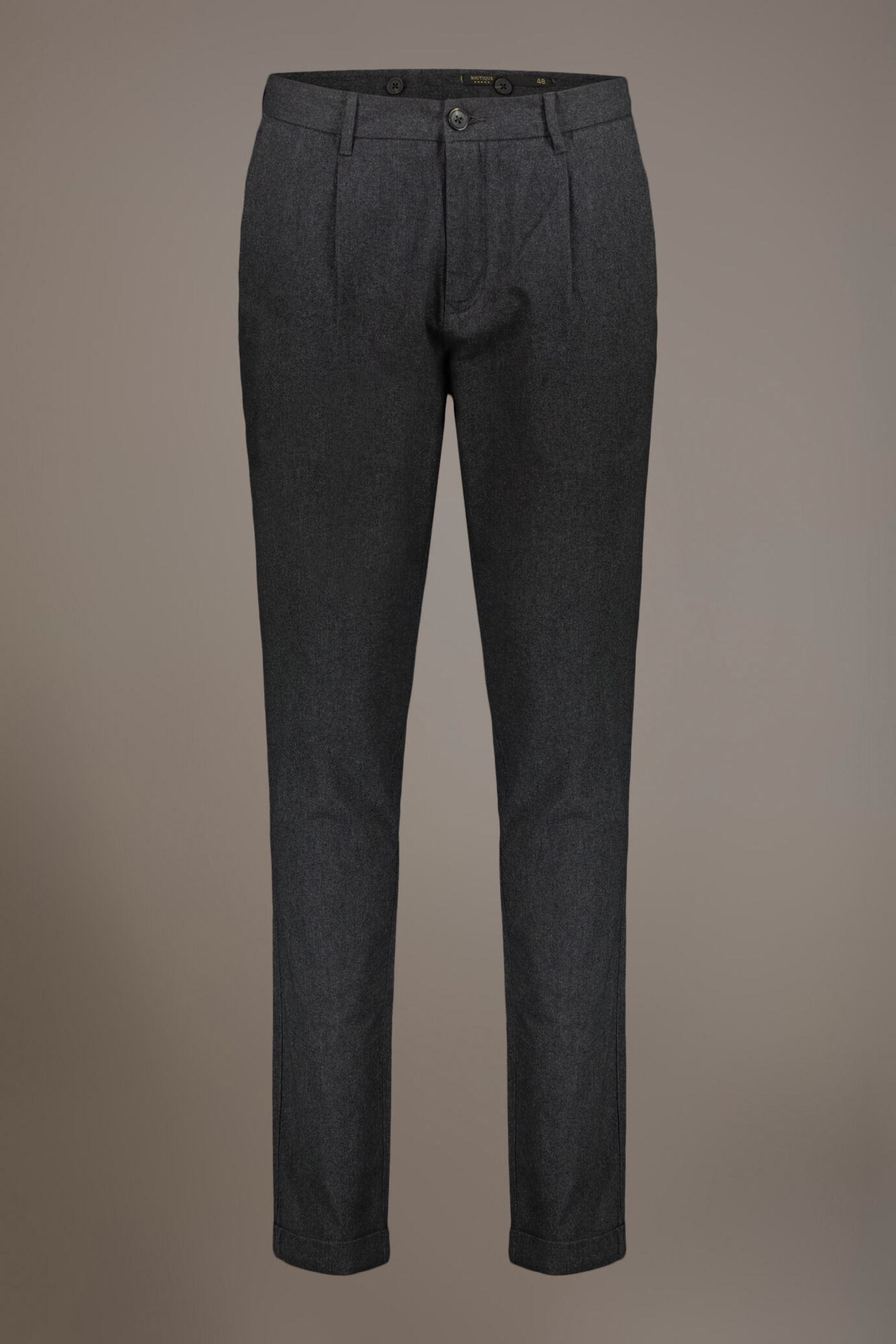 Pantalone chino twill melange image number 4