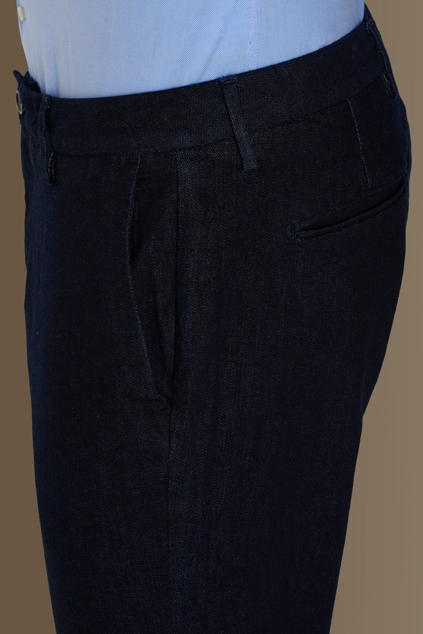 Pantalone uomo chino in denim image number 3